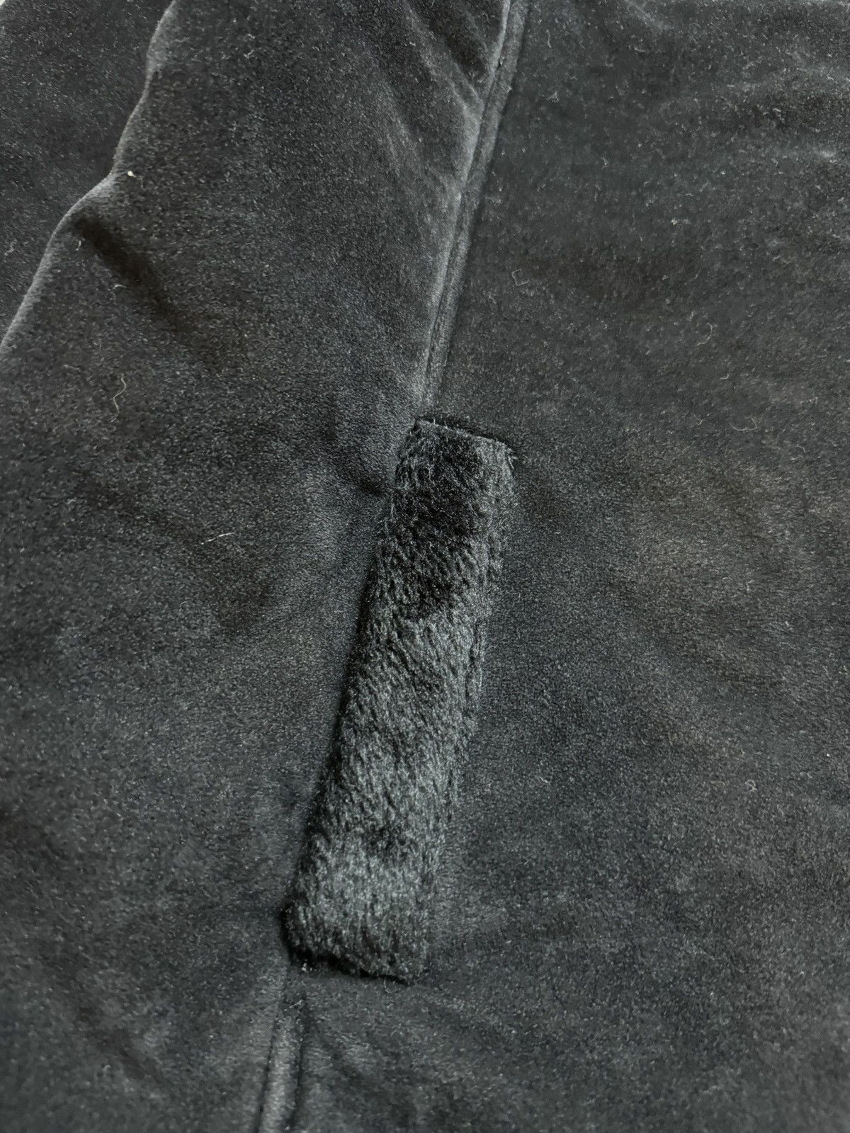 If Six Was Nine × Le Grande Bleu (L.G.B.) × Vintage Vintage Y2K Suede Leather Style Fur Faux Collar Sleeve Jack Size US M / EU 48-50 / 2 - 4 Thumbnail