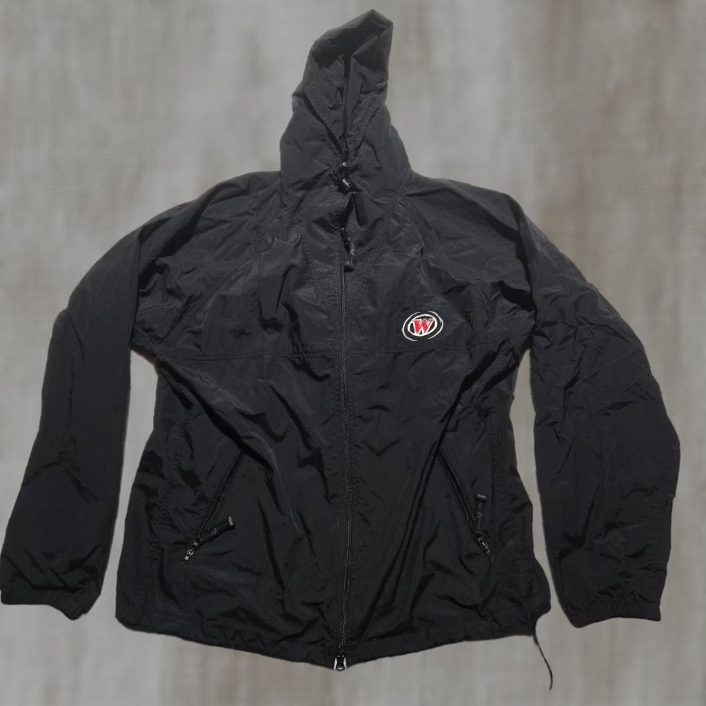 Rains North End Jacket Mens L Black Windbreaker Full Zip Polyester Mid-Length Modern Casual Size L / US 10 / IT 46 - 1 Thumbnail