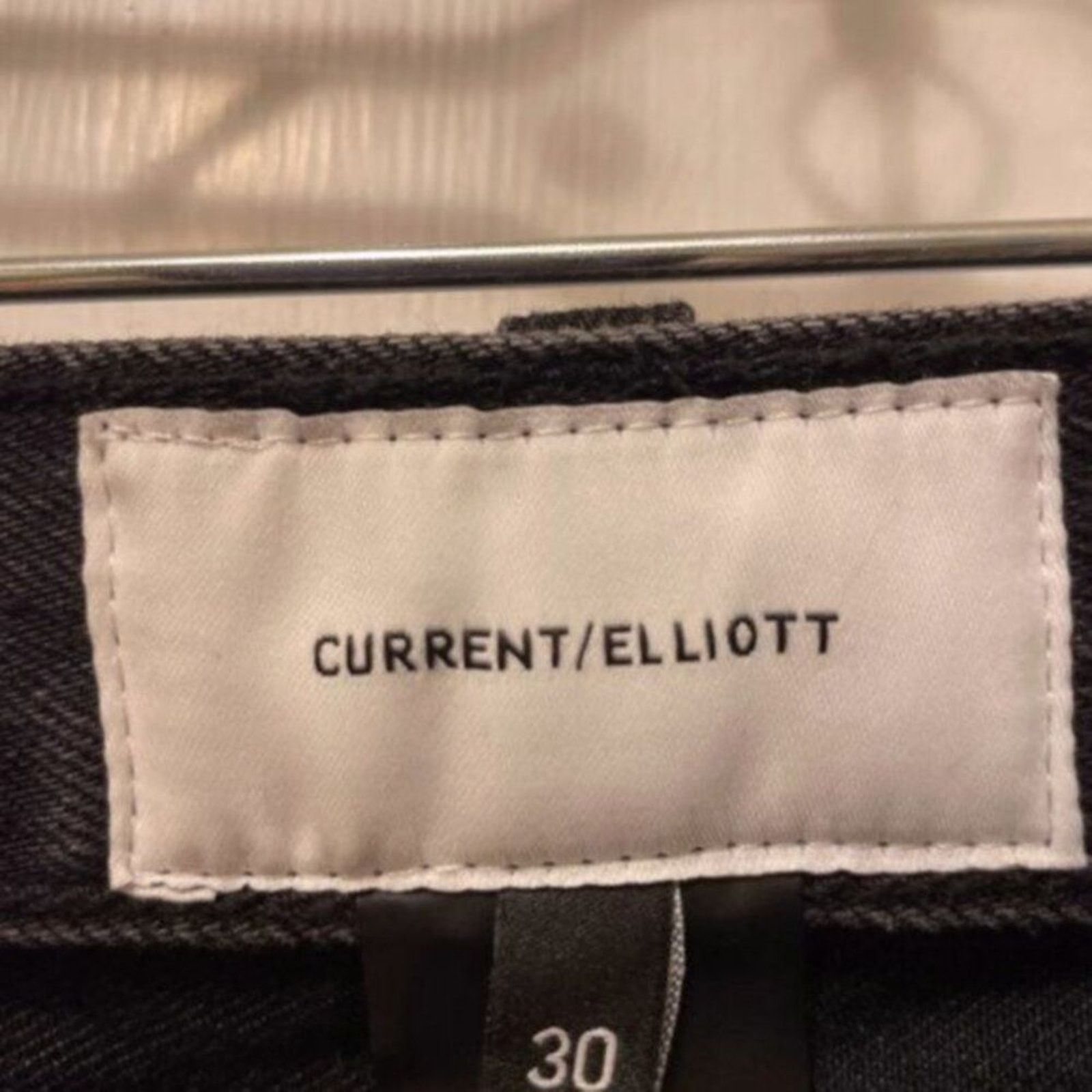 Current/Elliot Current Elliott Faded Polka Dot Easy Stiletto Jeans Black 30 Size 32" / US 10 / IT 46 - 8 Thumbnail