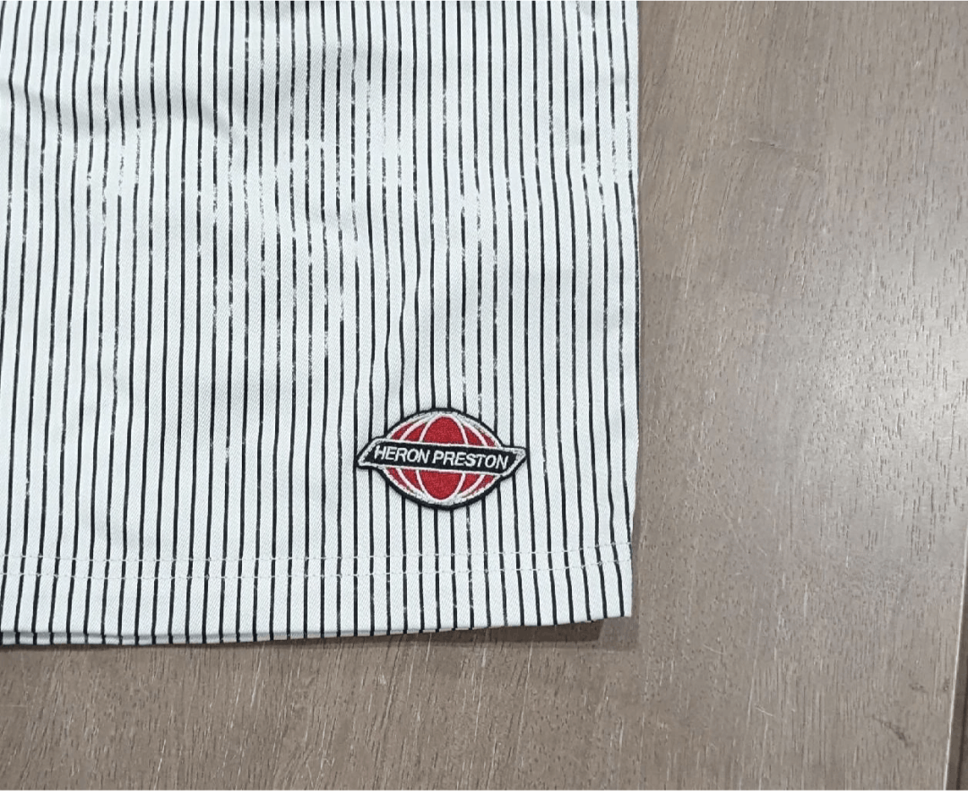 Heron Preston HERON PRESTON Striped Canvas Shorts Black/White Small Size US 30 / EU 46 - 2 Thumbnail