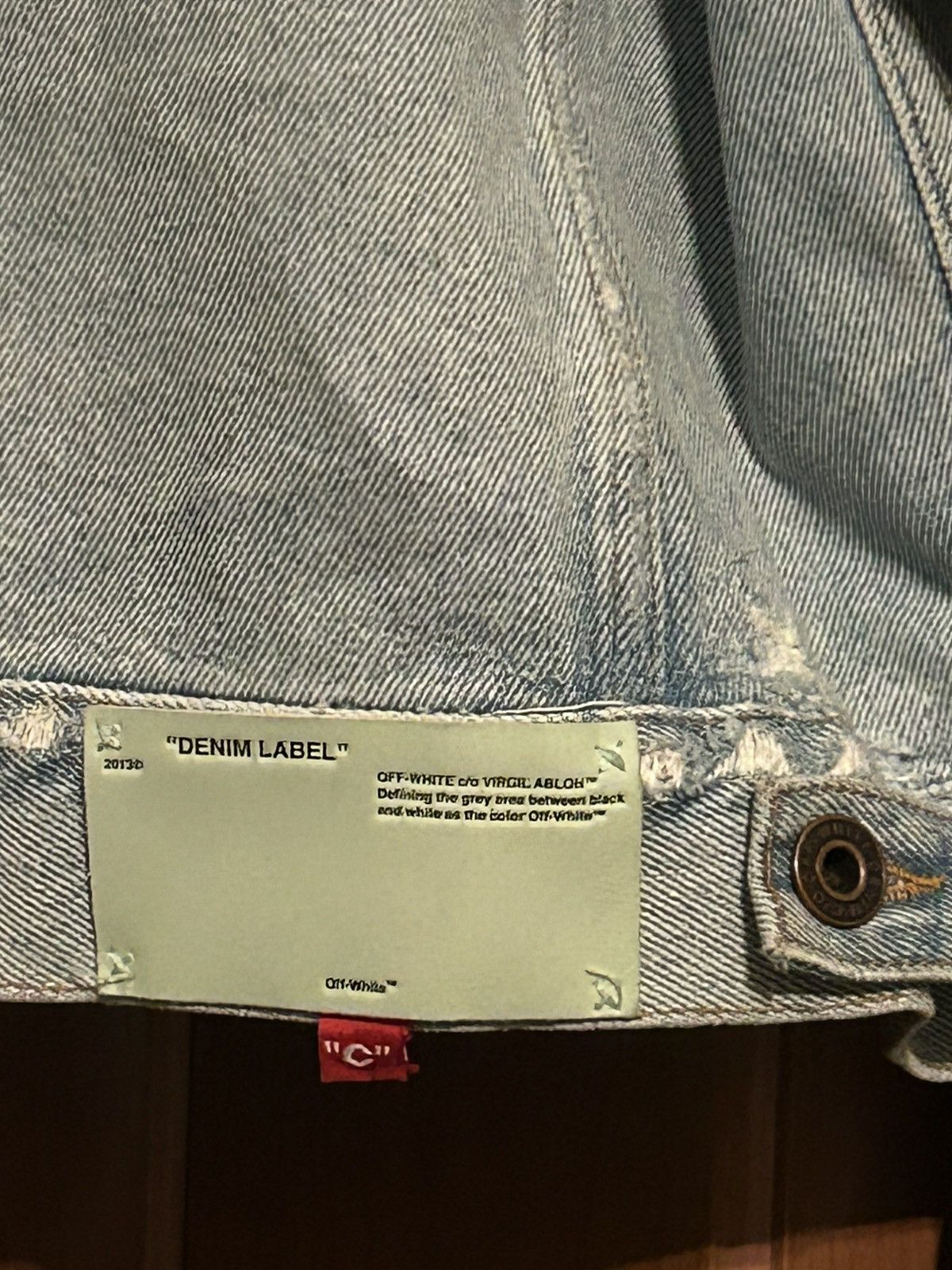 Off-White Off White Denim Distressed Light jean jacket Size S / US 4 / IT 40 - 9 Thumbnail
