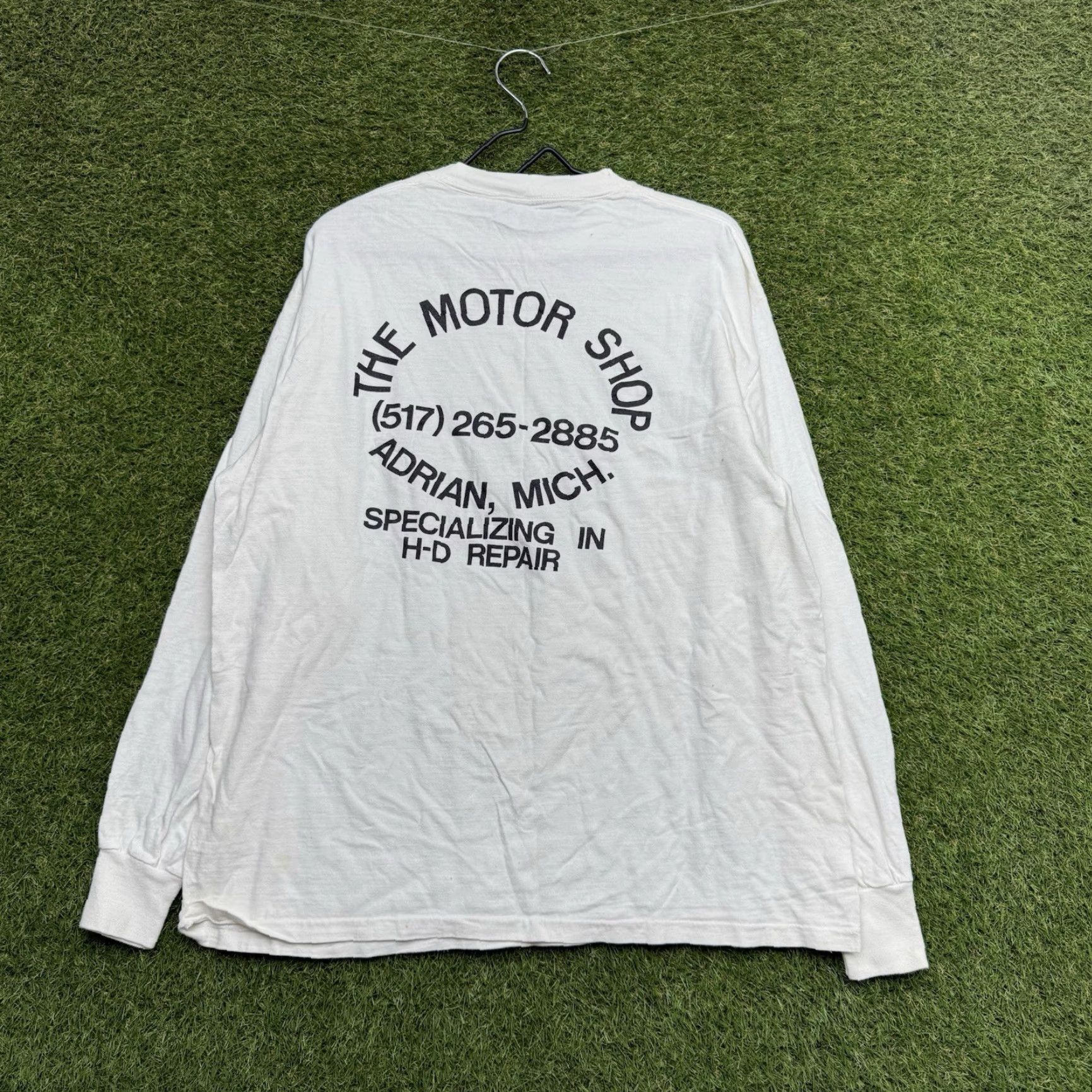 Harley Davidson VINTAGE Harley-Davidson Graphic Shirt Long Sleeve XL White 90s Mens Size US XL / EU 56 / 4 - 2 Thumbnail