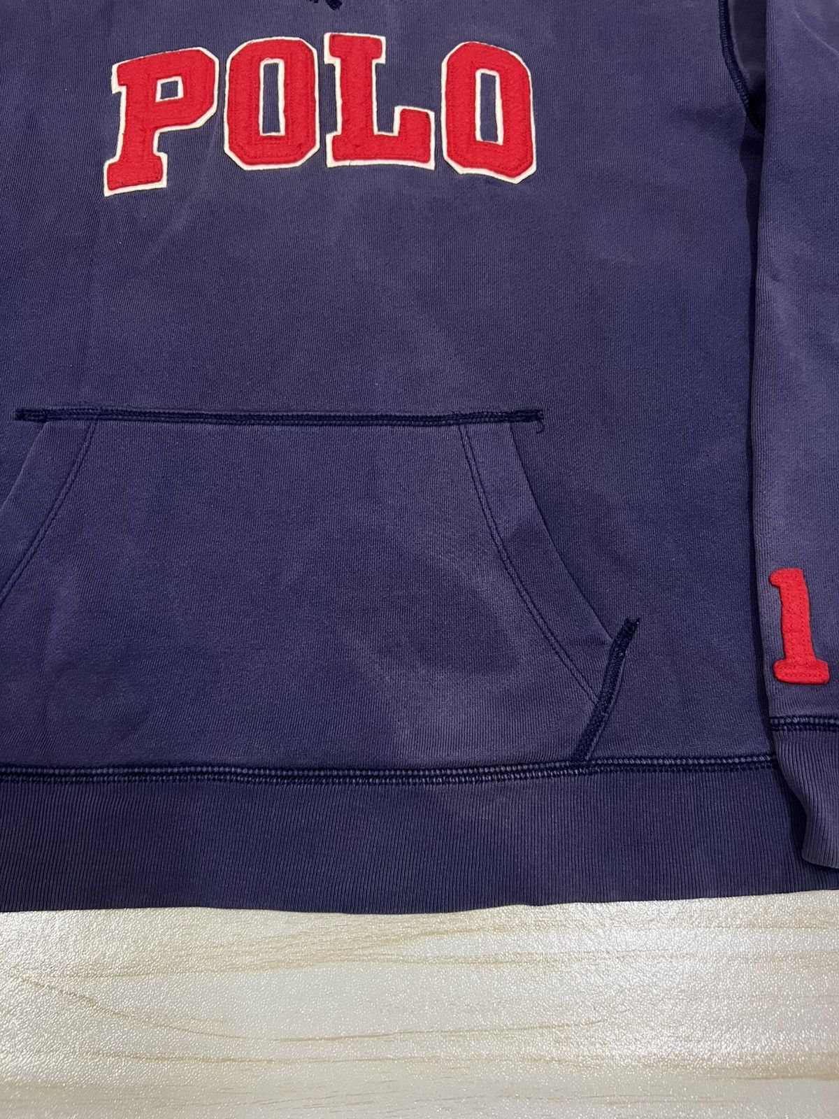 Polo Ralph Lauren Vintage Polo Ralph Lauren Sun Faded 90s Hoodie Size US XL / EU 56 / 4 - 4 Thumbnail