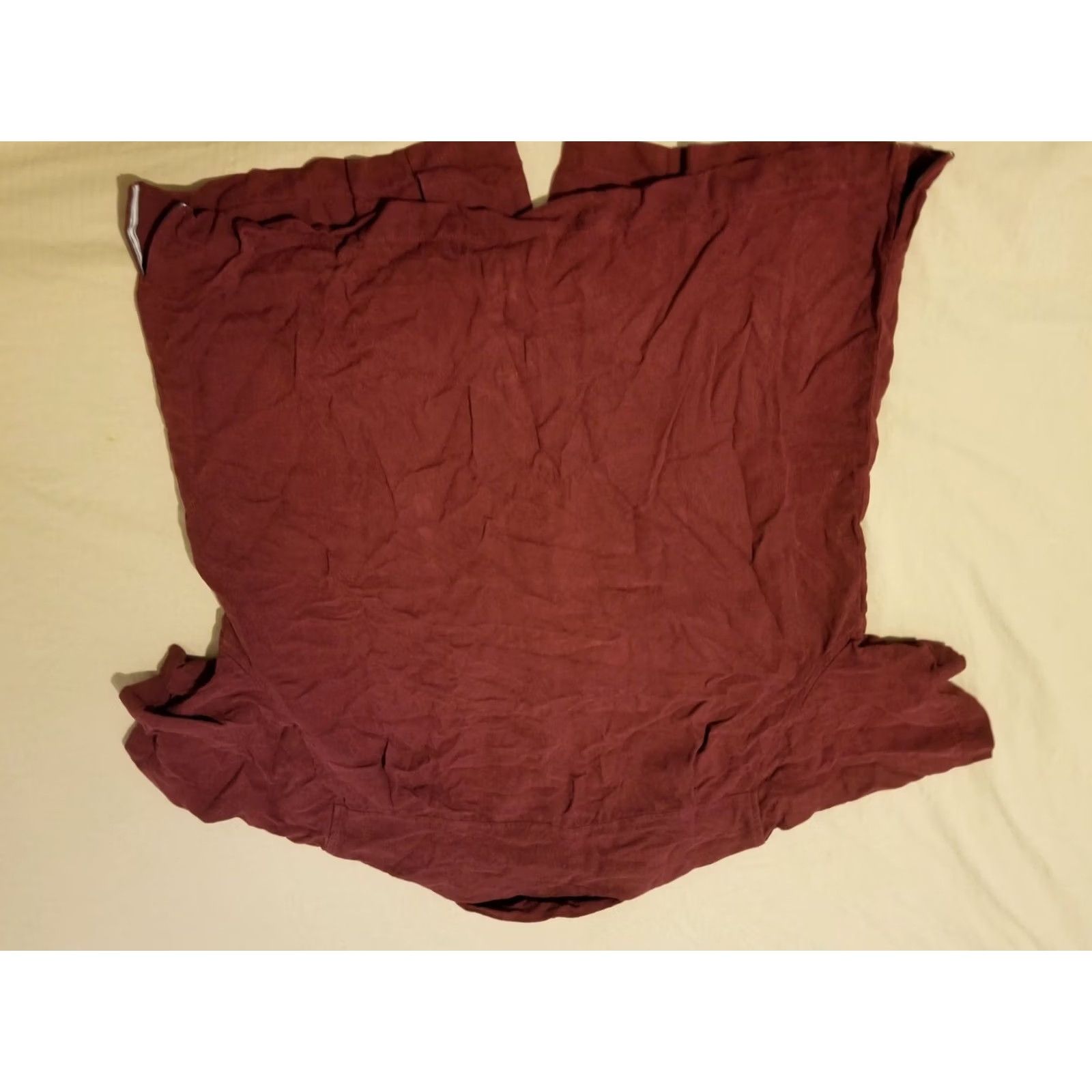 Tommy Bahama Tommy Bahama Mens Shirt S Small Burgundy Silk Button Short Sleeve Size 36R - 5 Thumbnail
