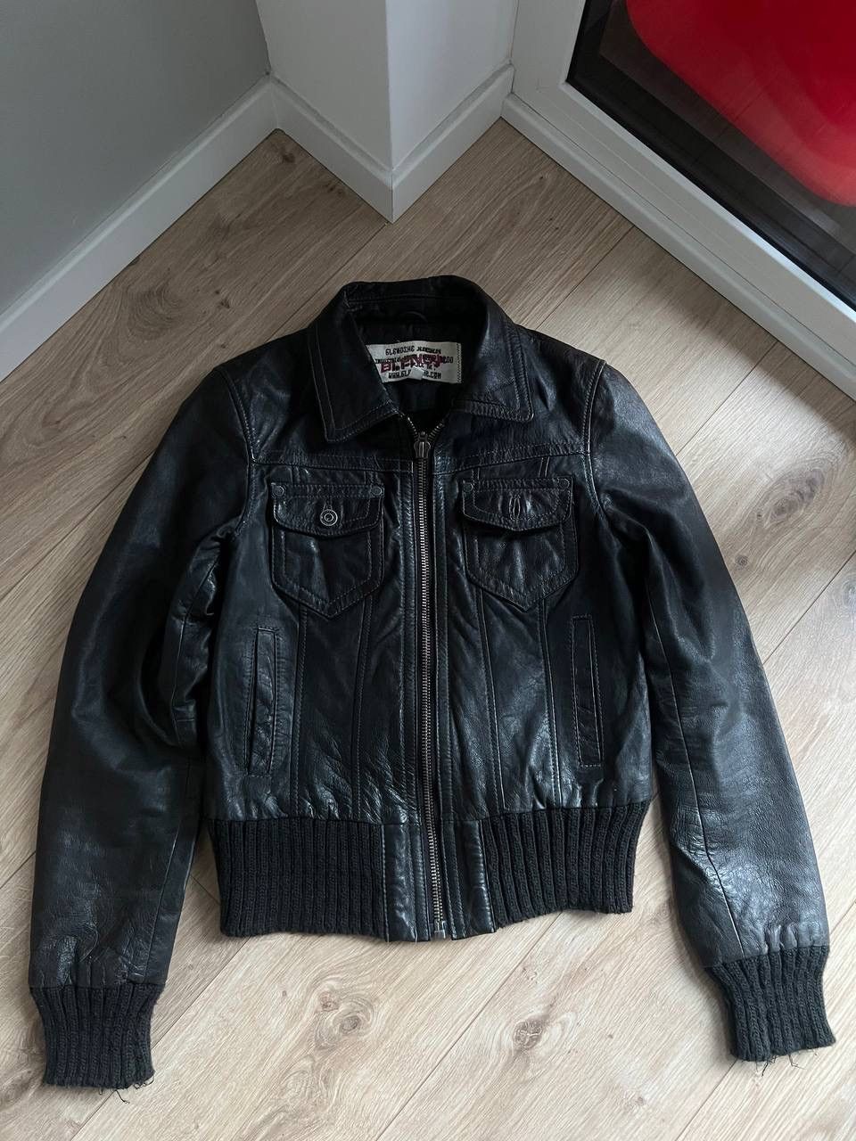 Other Vintage cropped leather jacket y2k bomber swag Size S / US 4 / IT 40 - 4 Thumbnail