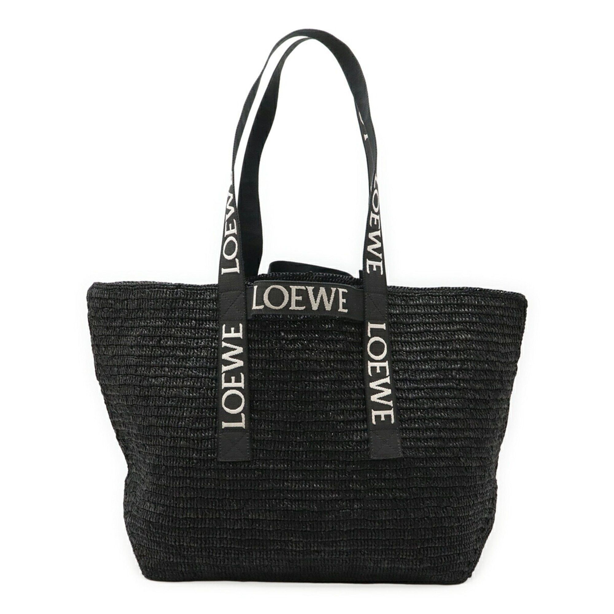 Loewe LOEWE FOLD SHOPPER Shoulder Bag, Basket Raffia, Black, B507X23X10 Size ONE SIZE - 1 Thumbnail