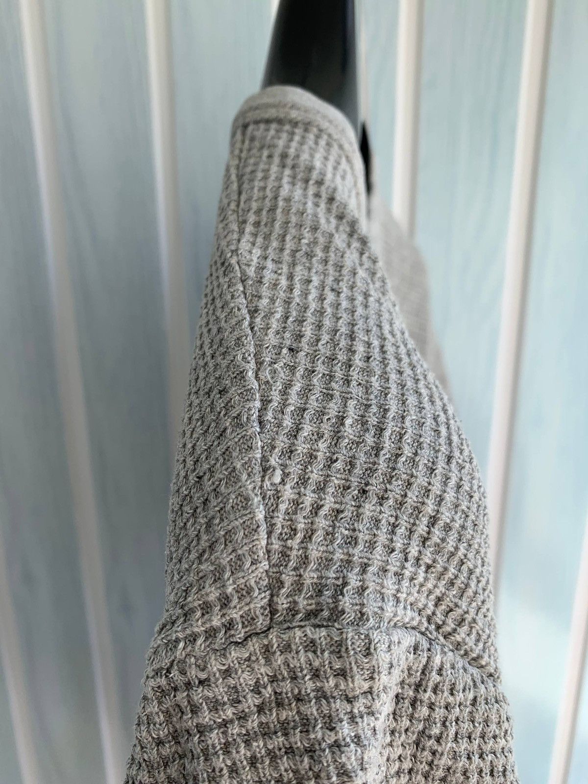 Our Legacy Our Legacy AW 2014 Spun Sumo Women Gray Waffle Knit T-Shirt Size M / US 6-8 / IT 42-44 - 13 Thumbnail
