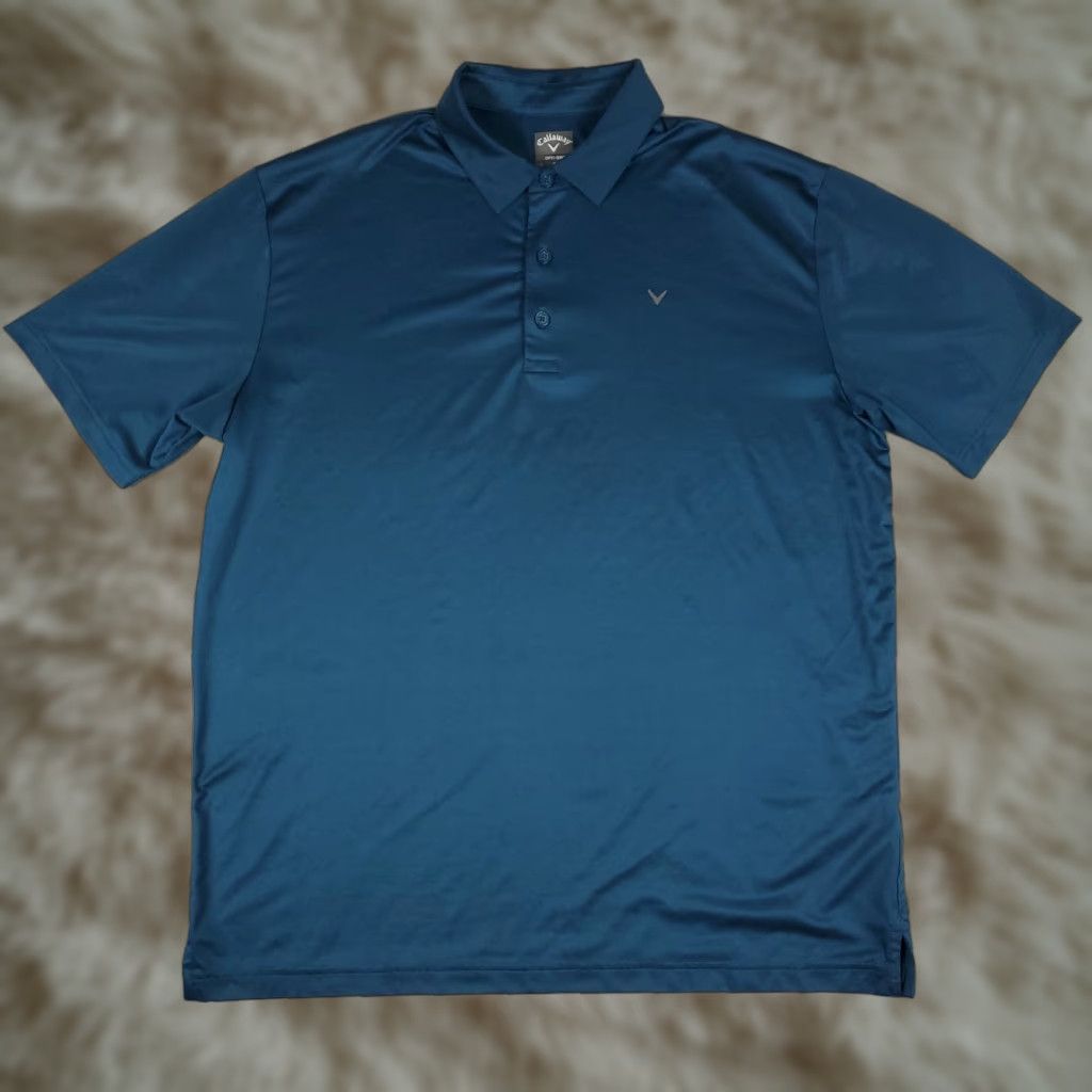 Callaway Callaway Polo Shirt Size Large Blue Opti Dri Fit Golf Short Sleeve Shirt Mens Size US L / EU 52-54 / 3 - 1 Thumbnail