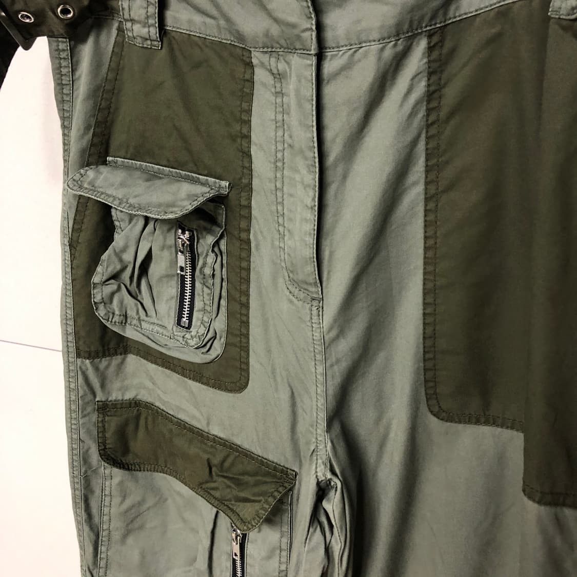 Asos asos cargo bondage pants khaki Size US 33 - 2 Thumbnail