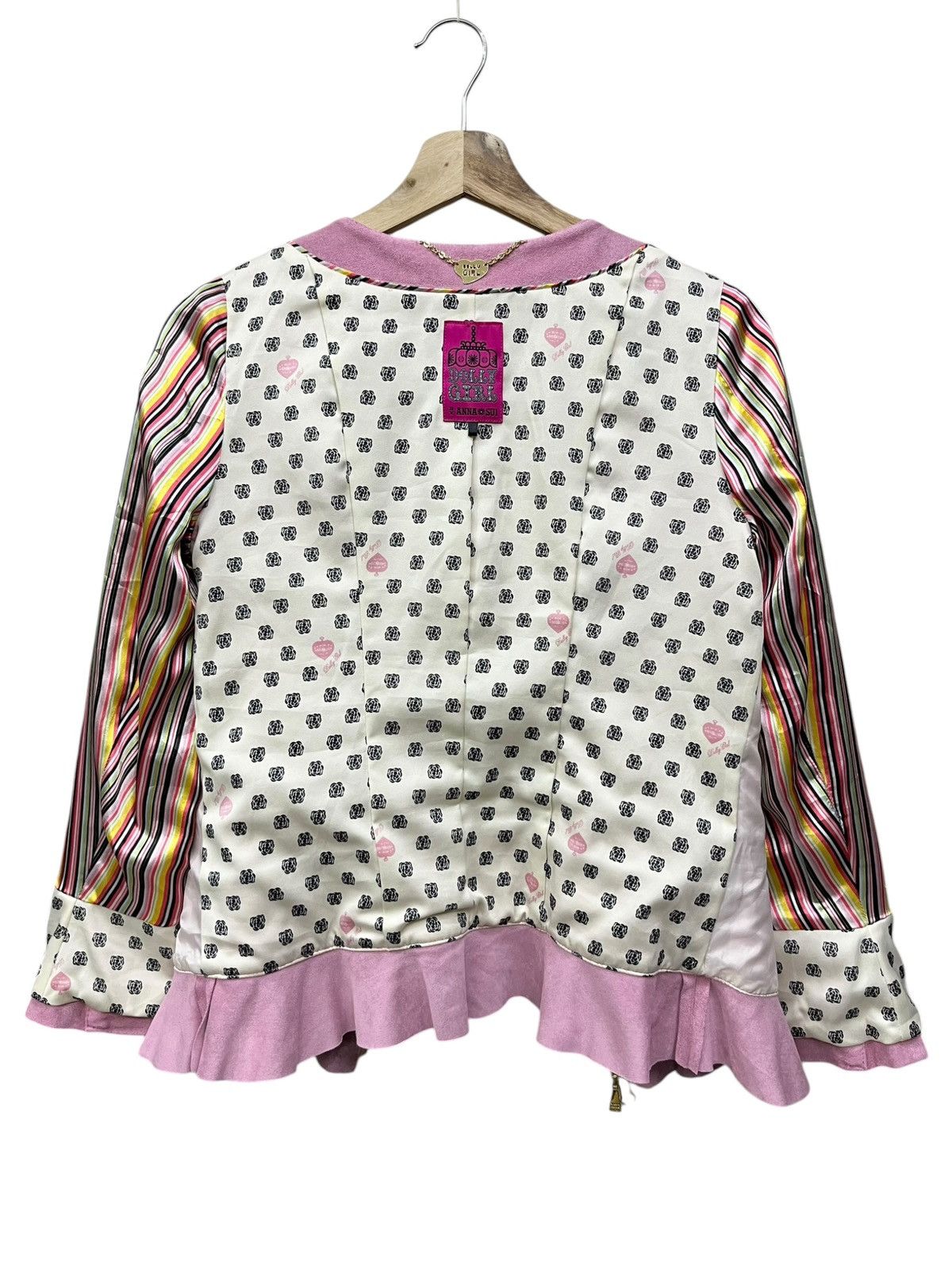Anna Sui Dolly Girl by Anna Sui Frill Ruffle FauxSuede Jacket Archive Size XS / US 0-2 / IT 36-38 - 6 Thumbnail