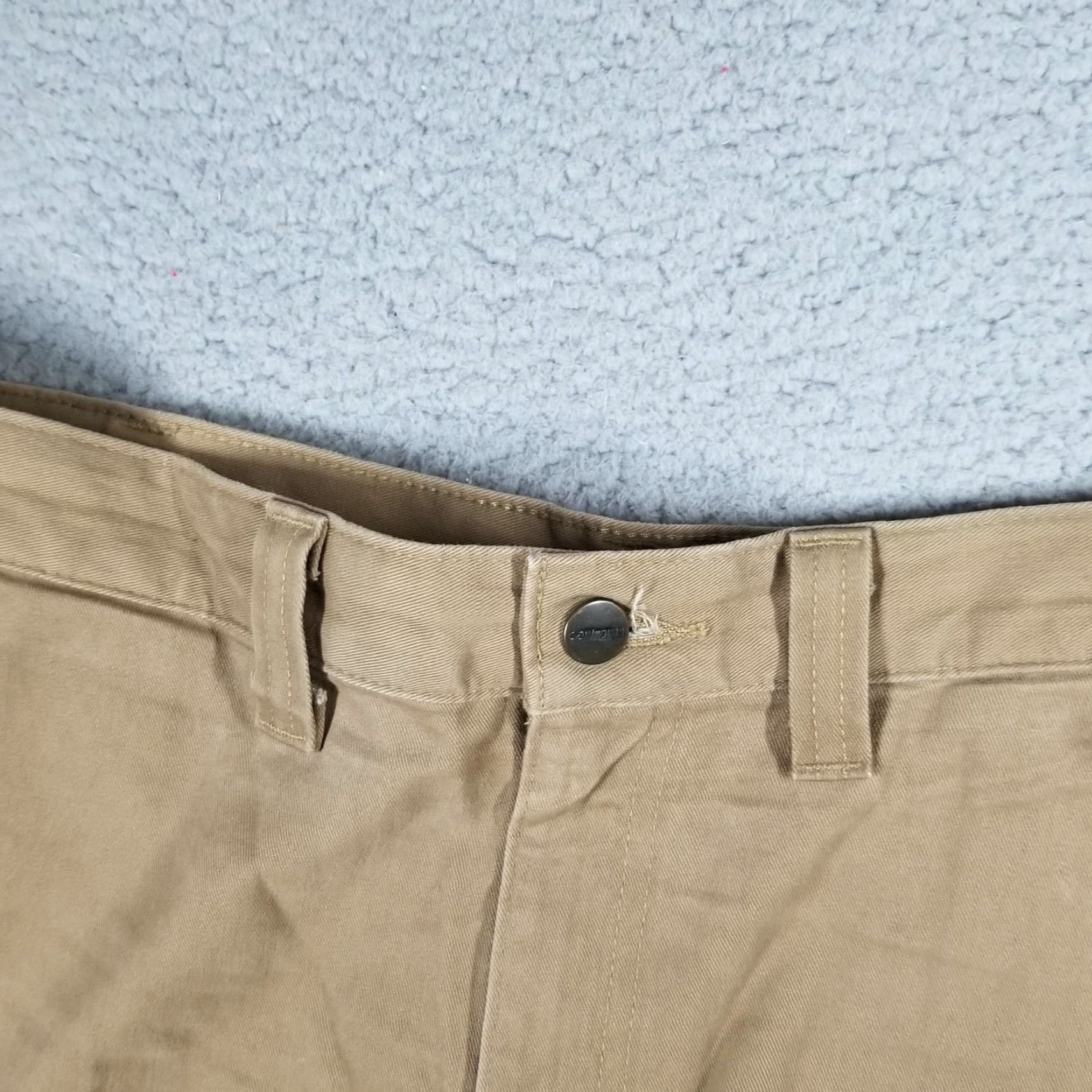 Carhartt VINTAGE Carhartt Mens Pants 38x30 Khaki Relaxed Fit Canvas Workwear Chino Trousers Size US 38 / EU 54 - 4 Thumbnail