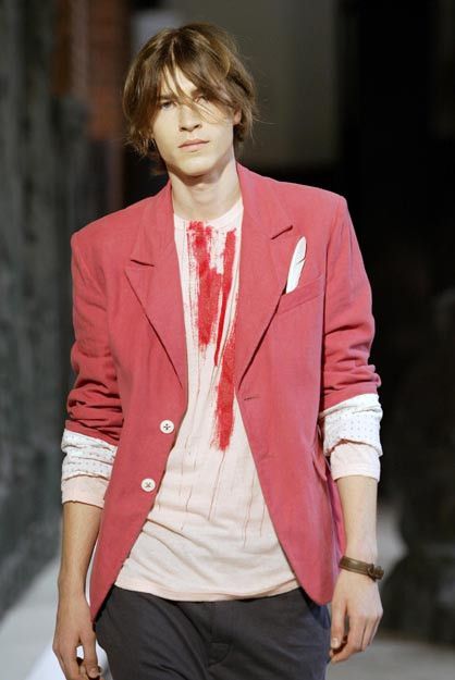 Ann Demeulemeester SS06 Brushstroke Tee Size US S / EU 44-46 / 1 - 1 Thumbnail