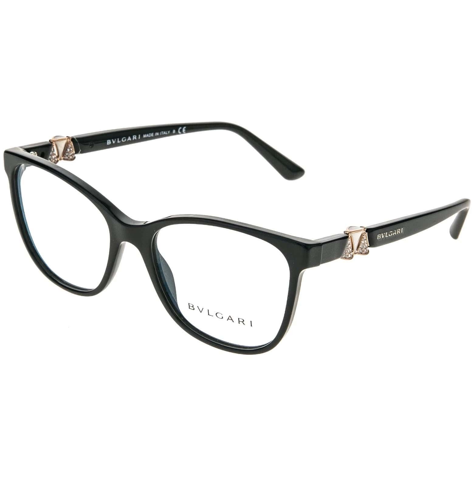 Bvlgari BULGARI BV4118B Diva 4118 Black Luxury Crystal Eyeglasses Size ONE SIZE - 8 Thumbnail