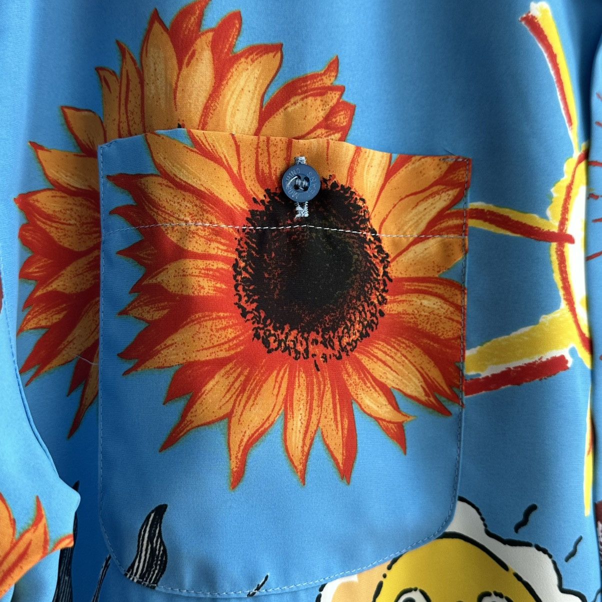 Moschino Rare Vintage 90s Moschino Jeans Sun Print Short Sleeve Shirt Size US M / EU 48-50 / 2 - 7 Thumbnail