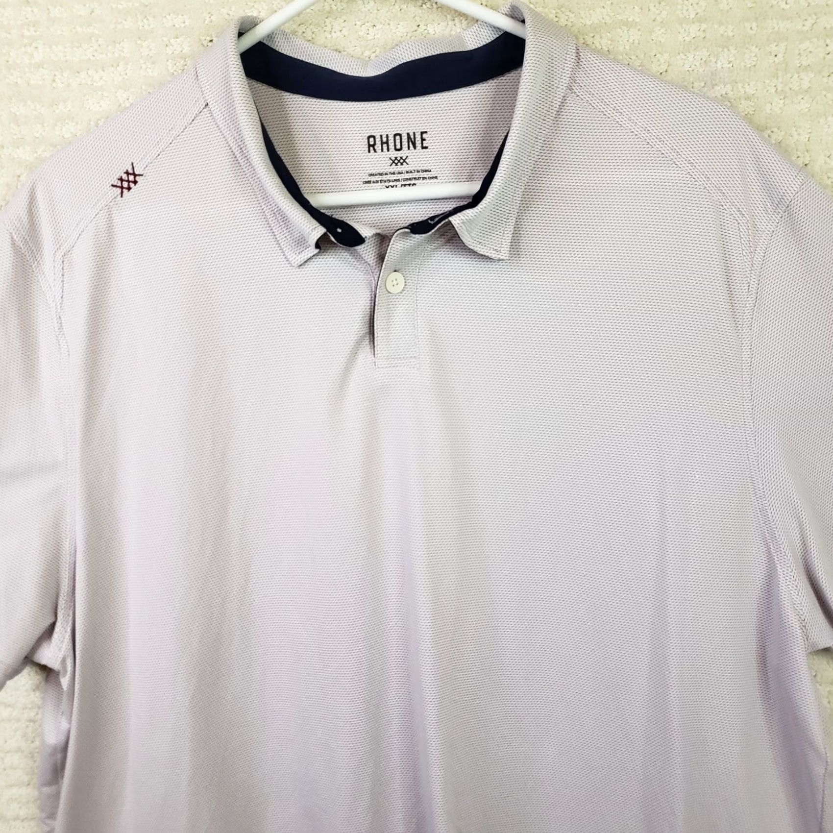 Rhone Rhone Pique Polo Shirt Mens XXL Light Gray Short Sleeve Performance Pullover 2 Buttons Casual Activewear Workwear Shirt Size US XXL / EU 58 / 5 - 2 Thumbnail