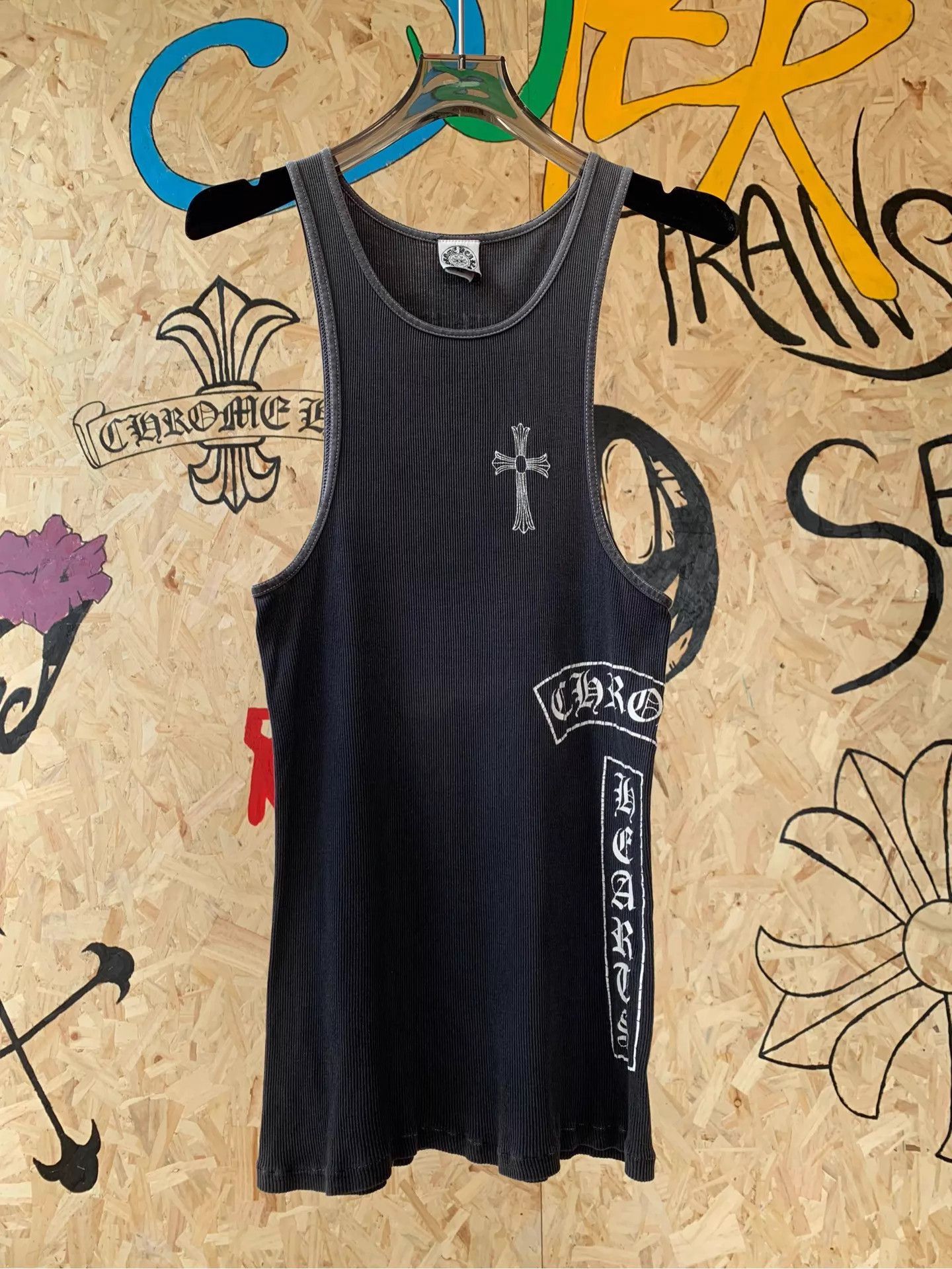 Chrome Hearts Chrome Hearts Cross Tank Top XL Near Mint Size XL / US 12-14 / IT 48-50 - 1 Thumbnail
