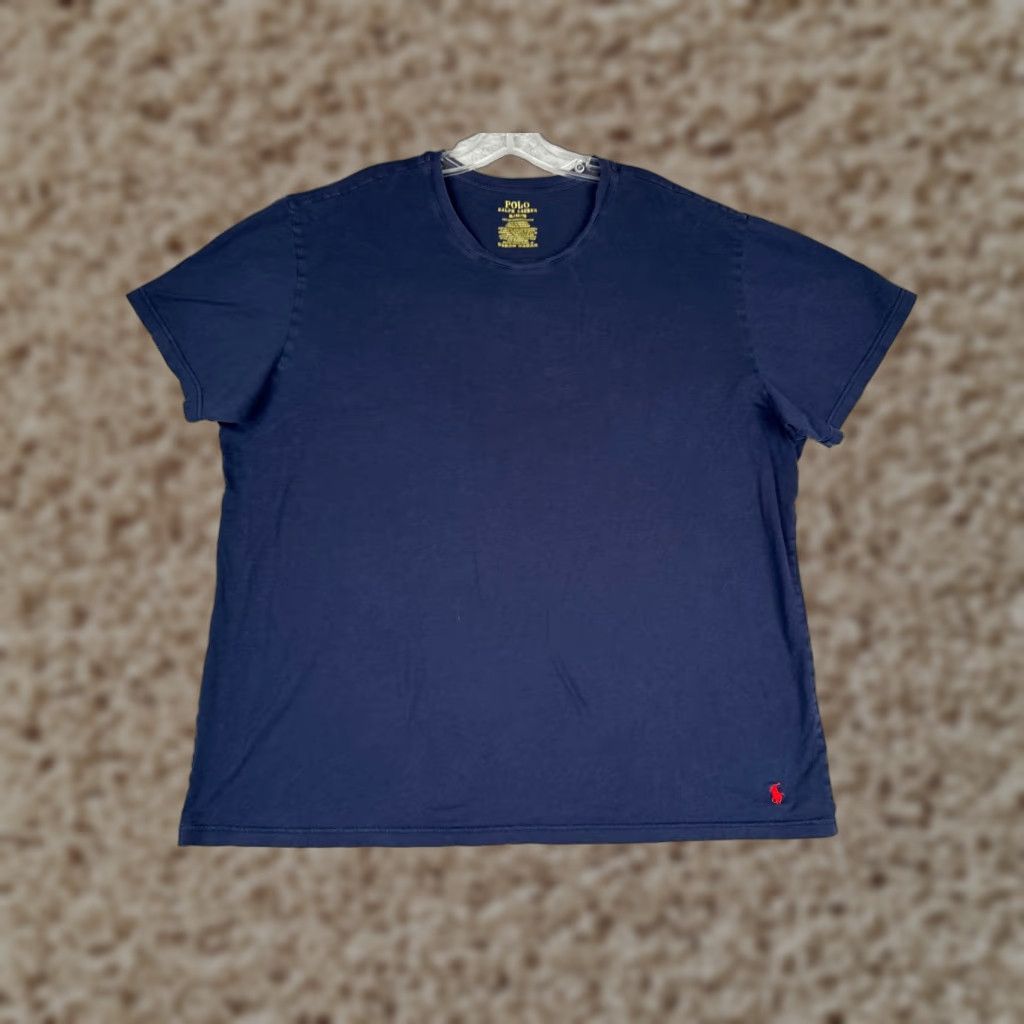 Ralph Lauren Polo Ralph Lauren Shirt Men Extra Large Blue Cotton Crew Neck Short Sleeve Pony Size US XL / EU 56 / 4 - 1 Thumbnail