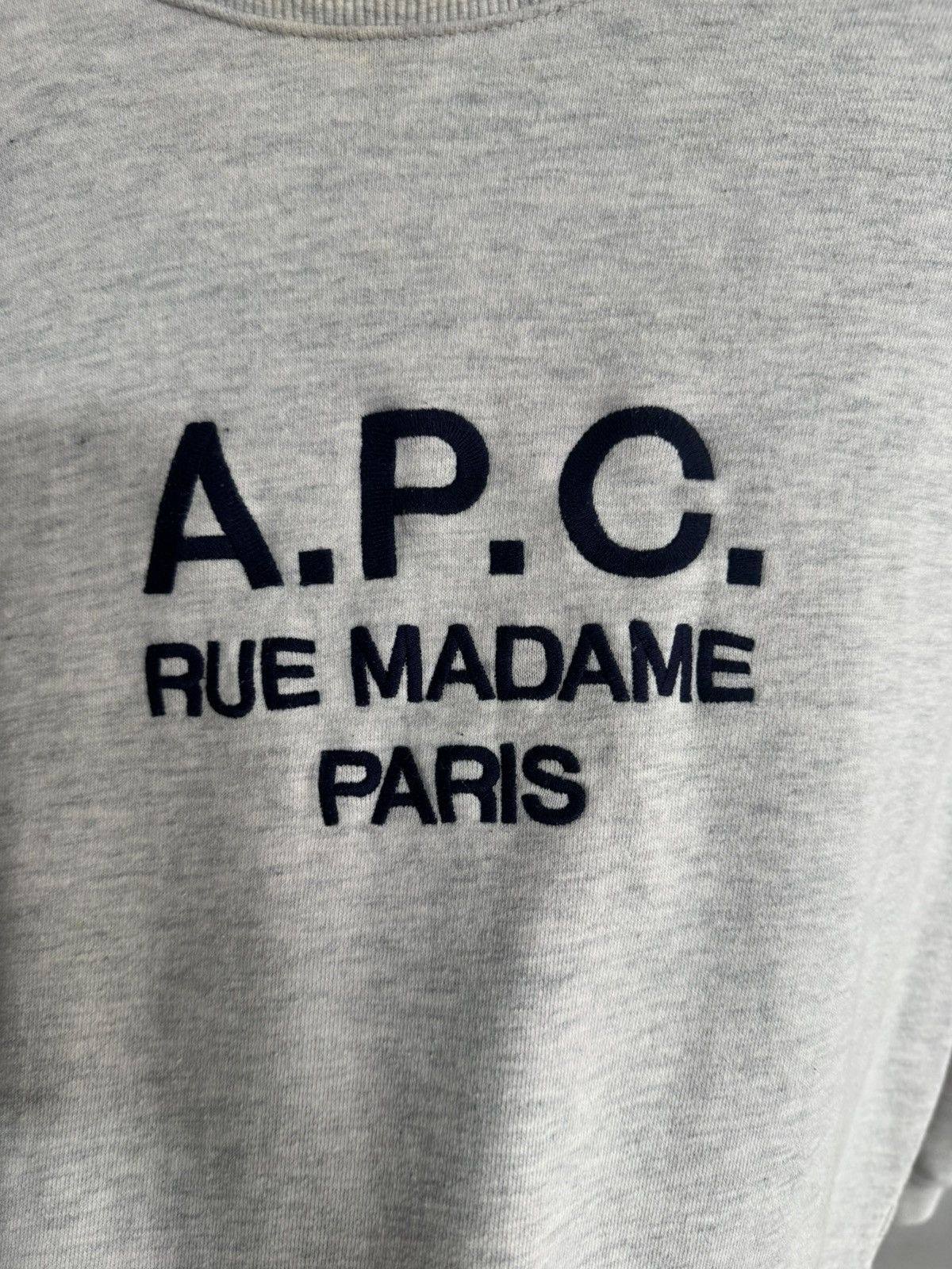 A.P.C. A.P.C RUE MADAME PARIS GREY SWEATSHIRTS Size US L / EU 52-54 / 3 - 3 Thumbnail