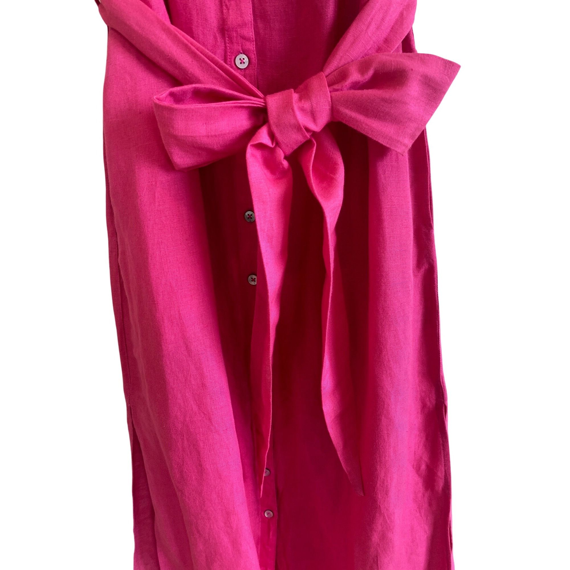 Designer NWT Sundance Catalog Antoniette Linen Dress Pink XS MSRP$148 Size XS / US 0-2 / IT 36-38 - 11 Thumbnail