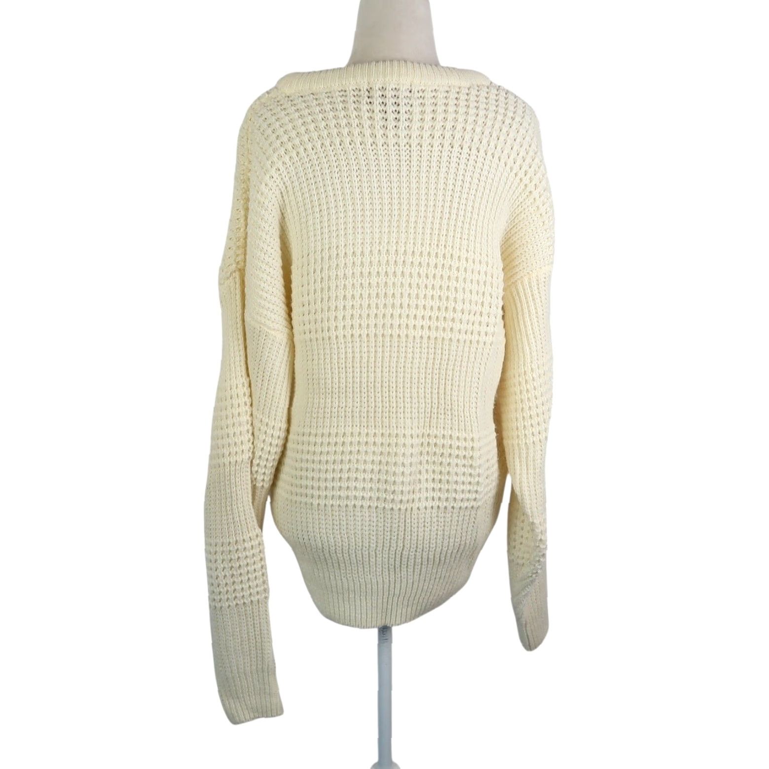 High Sierra VINTAGE High Sierra Cream Chunky Knit Grandpa Sweater Mens L Size US L / EU 52-54 / 3 - 4 Thumbnail