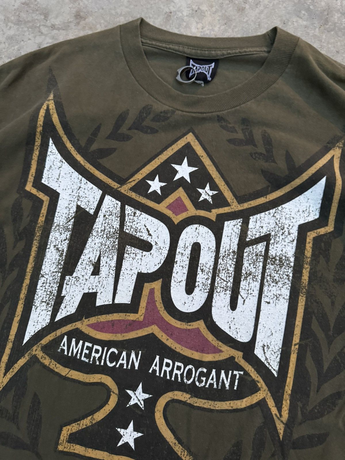 Tapout Tapout Army Green Color Y2k Tee Size US L / EU 52-54 / 3 - 2 Thumbnail