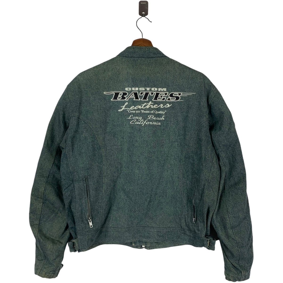 Vintage VINTAGE COSTUM BATES LEATHER PADDING BIKERS JACKET Size US L / EU 52-54 / 3 - 7 Thumbnail