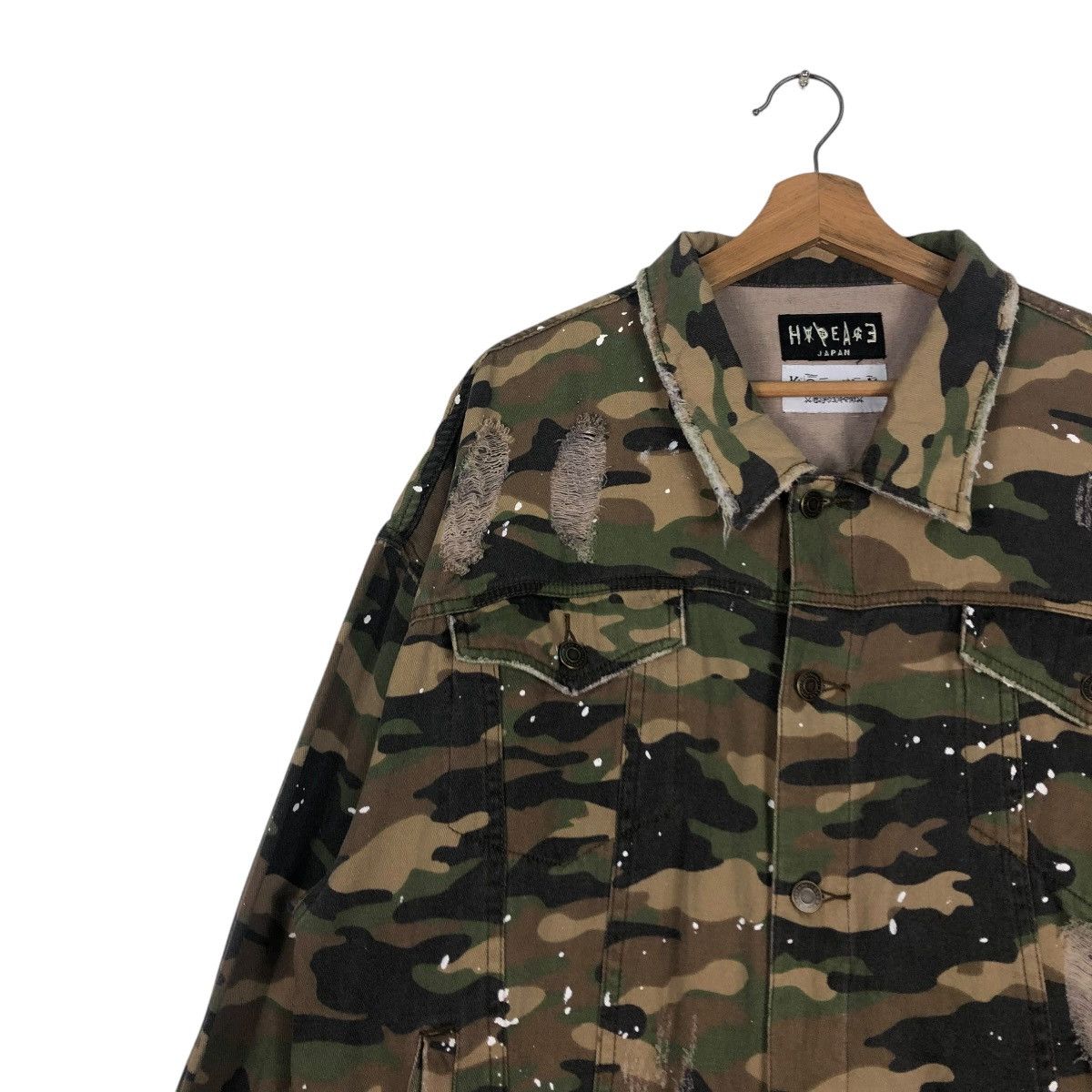 Japanese Brand 🔥BUTTON JACKET CAMOUFLAGE PUNK DESIGN HYPE ACE JAPAN Size US M / EU 48-50 / 2 - 7 Thumbnail