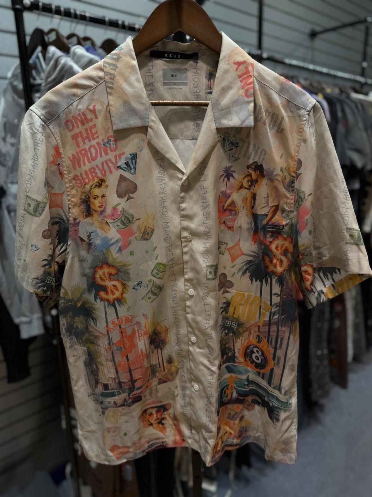 Ksubi Ksubi Money Party Floral Print Button Up Shirt Large (L) Size US L / EU 52-54 / 3 - 1 Thumbnail