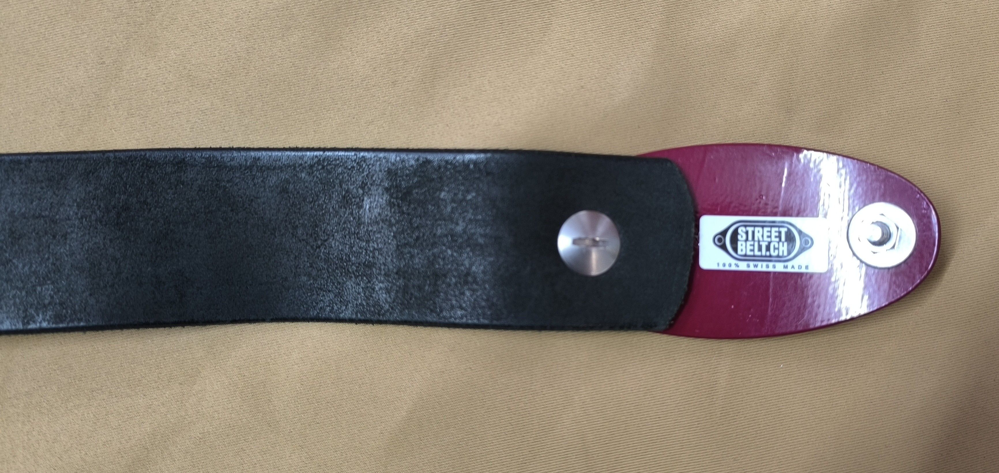 Other Streetbelt.ch Swiss Hydrant Plate Leather Belt Industrial Size ONE SIZE - 5 Thumbnail