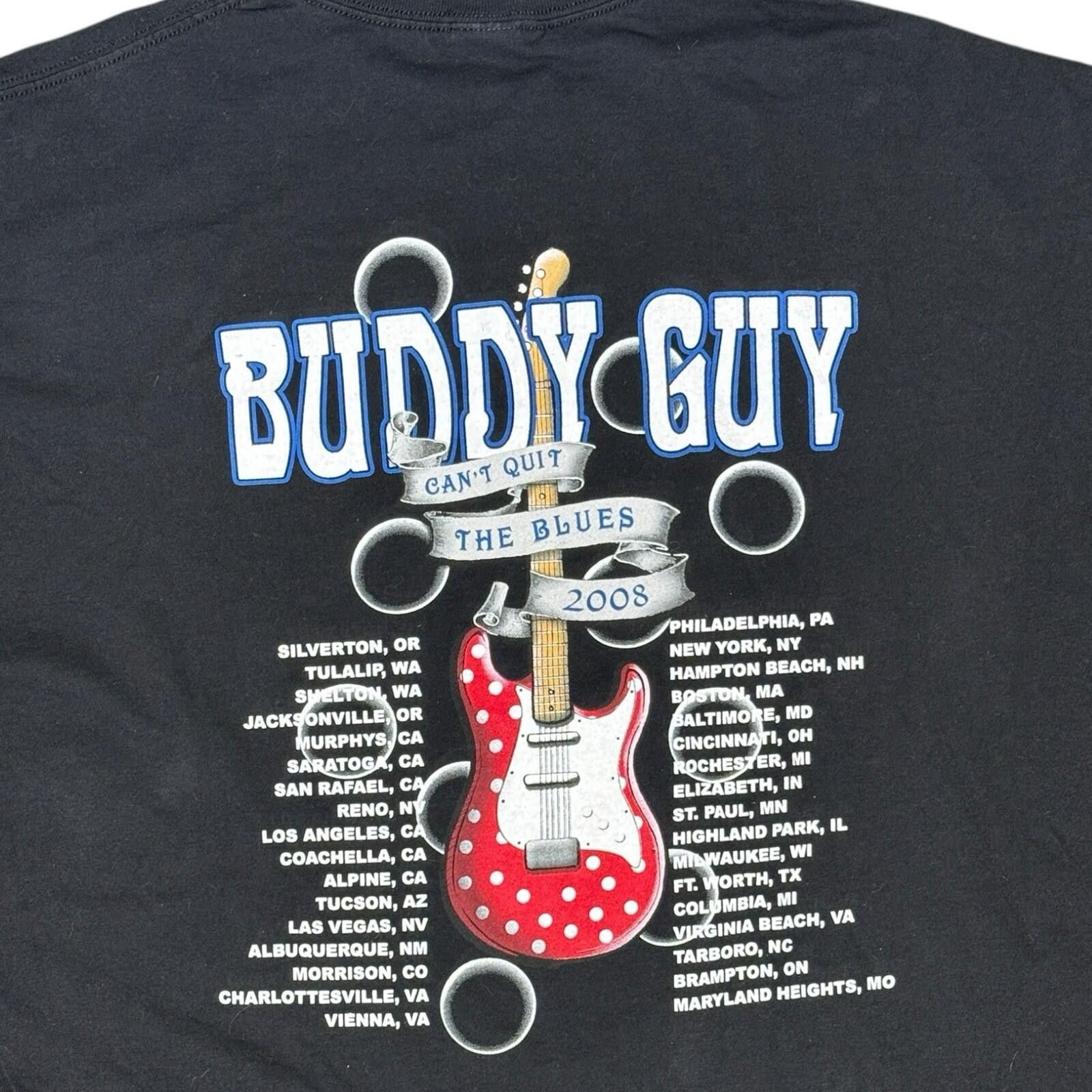 Anvil Buddy Guy Can't Quit the Blues Tour Shirt XXL 2008 Size US XXL / EU 58 / 5 - 4 Thumbnail
