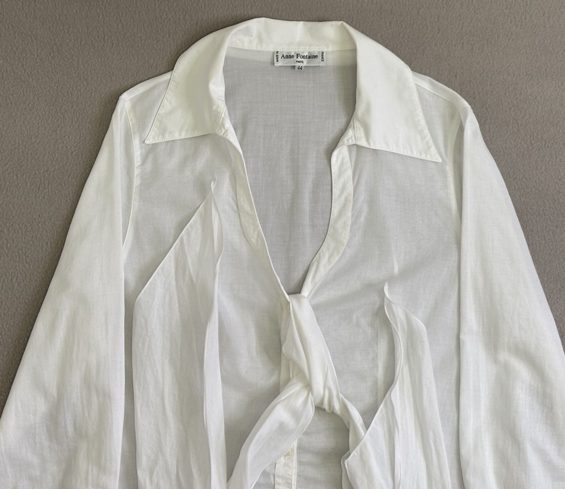 ANNE FONTAINE × Vintage Anne Fontaine White shirt size 44 Size L / US 10 / IT 46 - 4 Thumbnail