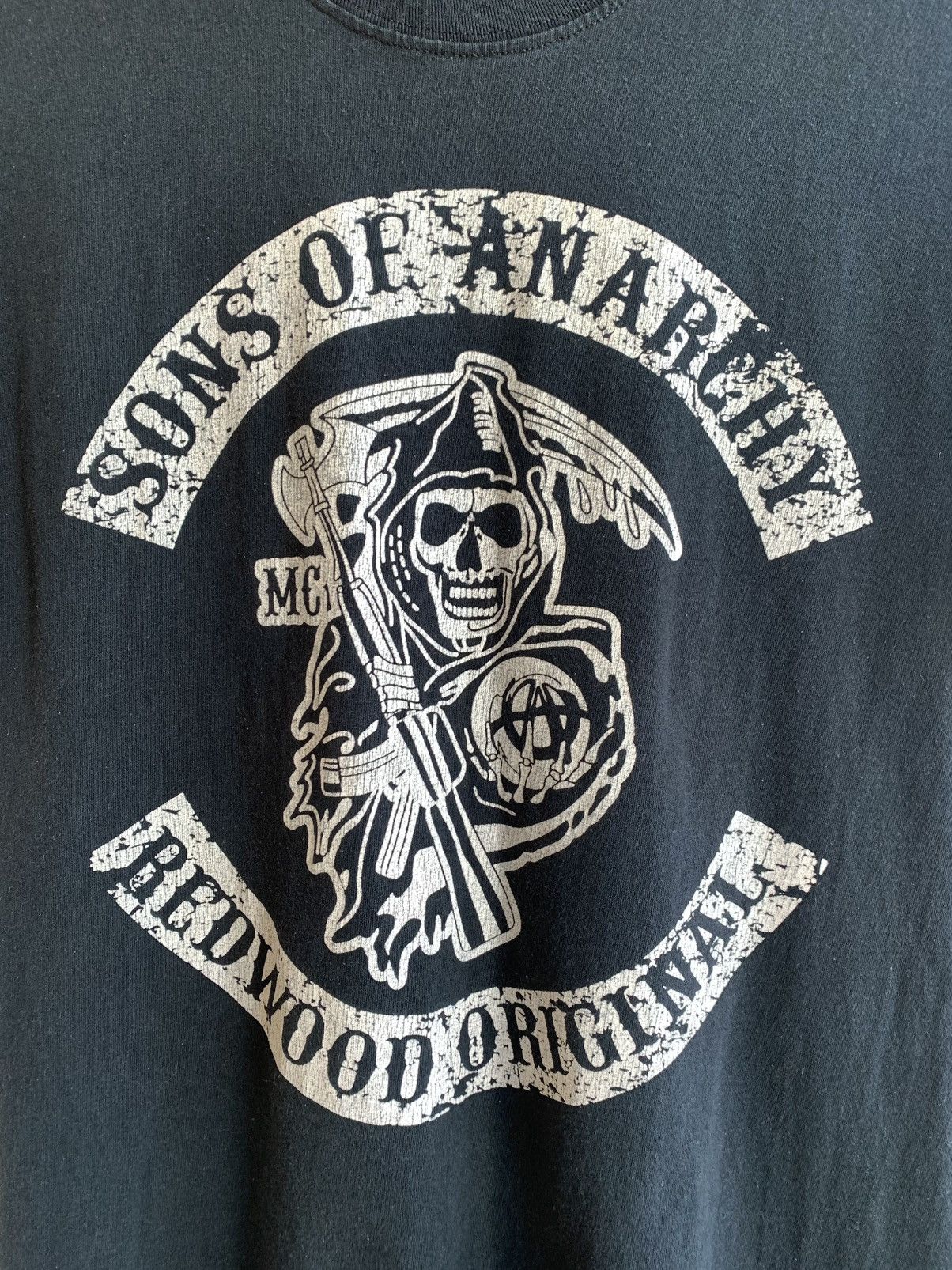Gildan Sons Of Anarchy Reaper Logo T-Shirt Gildan 2016 2010s Size US M / EU 48-50 / 2 - 6 Thumbnail