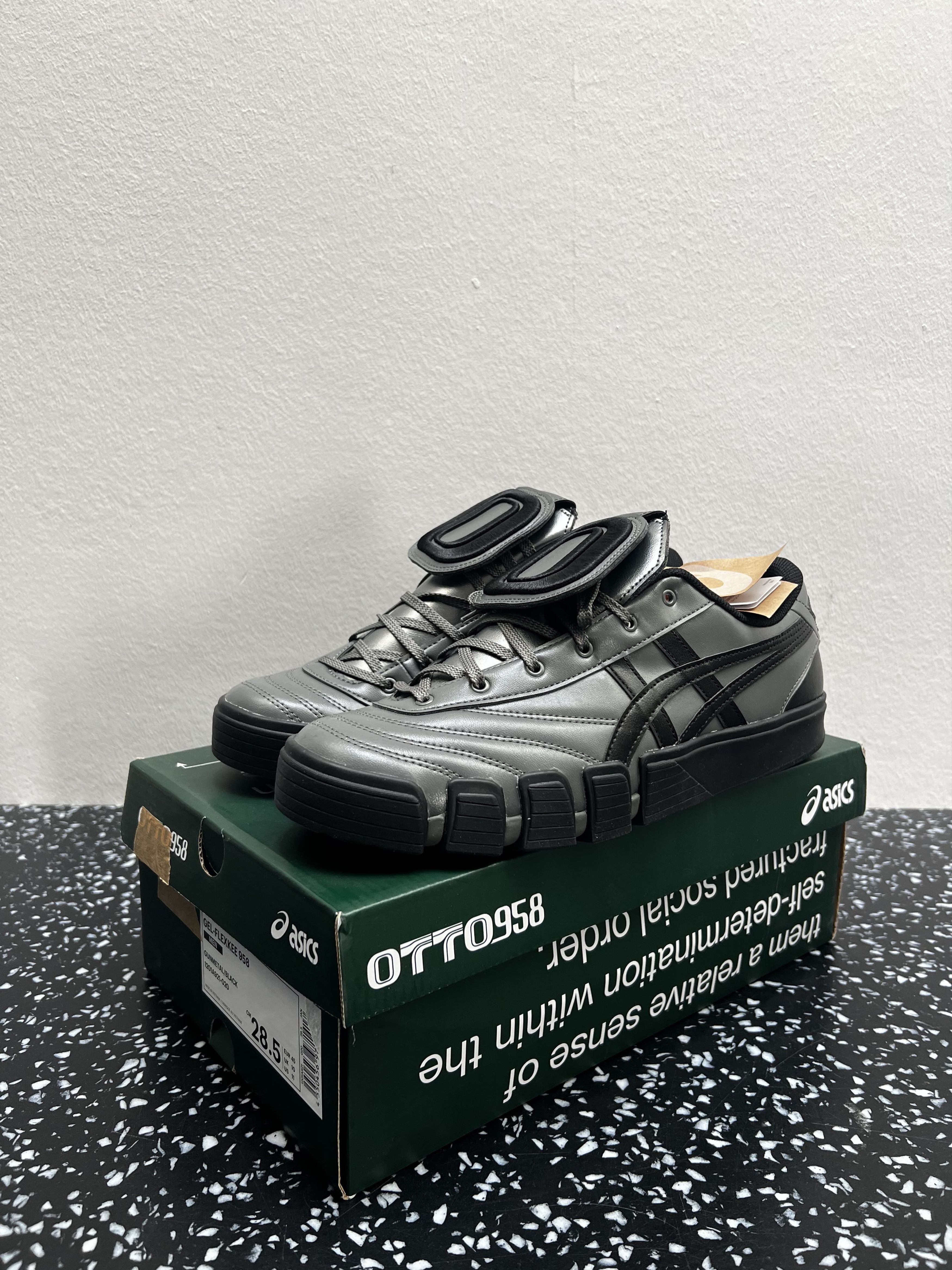 image of Asics x Otto 958 Gel-Flexkee 958 Shoes in Gunmetal, Men's (Size 11)