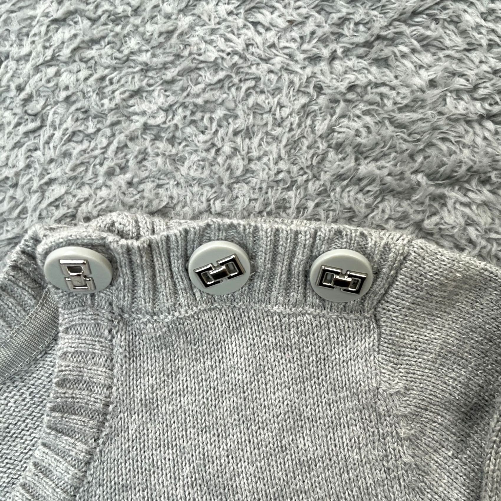 Charter Club Charter Club Sweater Women Small Gray Kissing Penguins Cotton Tight Knit Ribbed Size S / US 4 / IT 40 - 6 Thumbnail