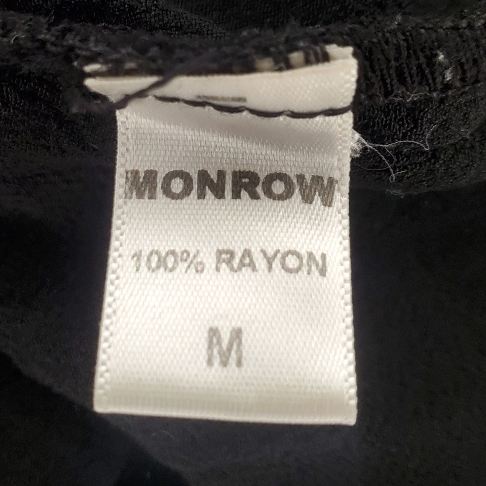 MONROW Monrow Black Crepe Blouse Medium Size M / US 6-8 / IT 42-44 - 7 Thumbnail