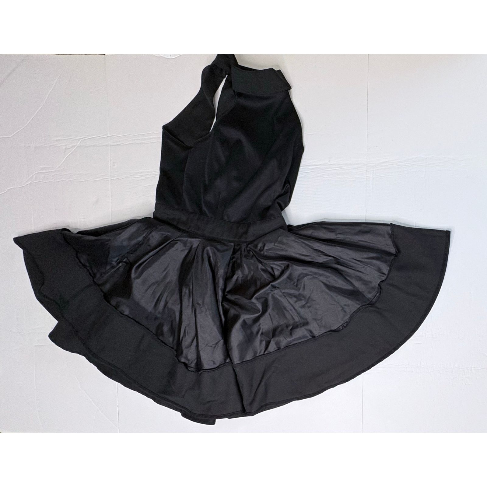 Other Lulu's Rehearsal Skate Dress Double Skirt Black Halter SMALL Size S / US 4 / IT 40 - 10 Thumbnail