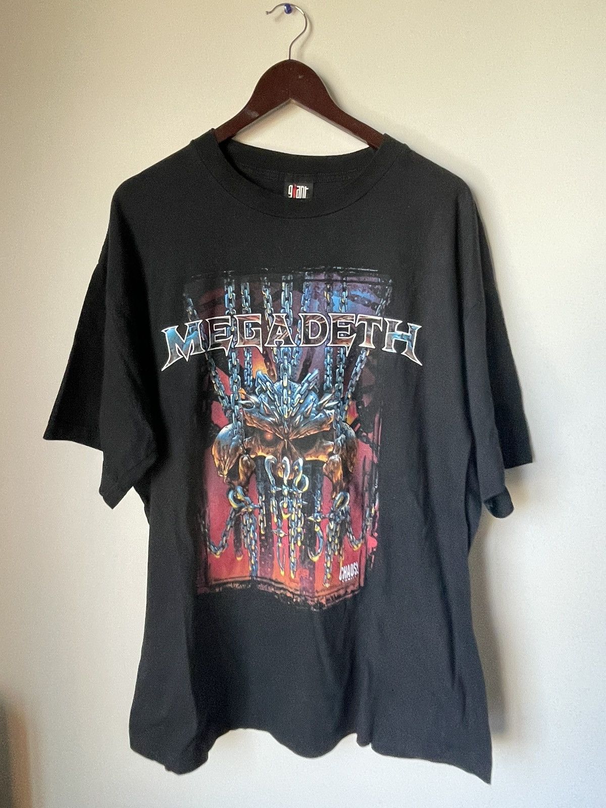 Giant × Vintage Vintage 1998 megadeth world tour tee Size US XL / EU 56 / 4 - 1 Thumbnail