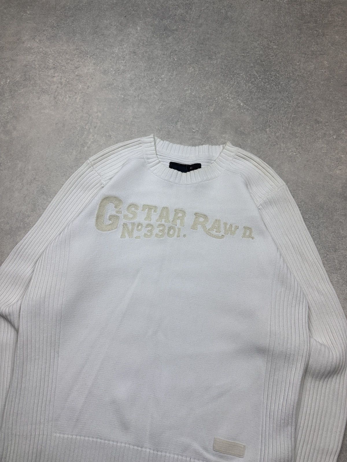 G-Star × Vintage Vintage Sweater G-Star Raw Demim Size US XL / EU 56 / 4 - 4 Thumbnail
