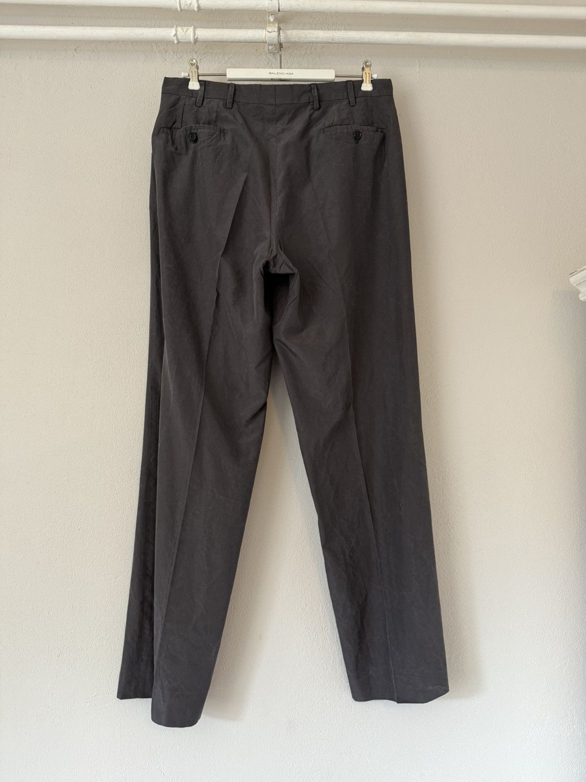 Prada Charcoal Grey Pleated Pants in 100% Silk Size US 36 / EU 52 - 6 Thumbnail
