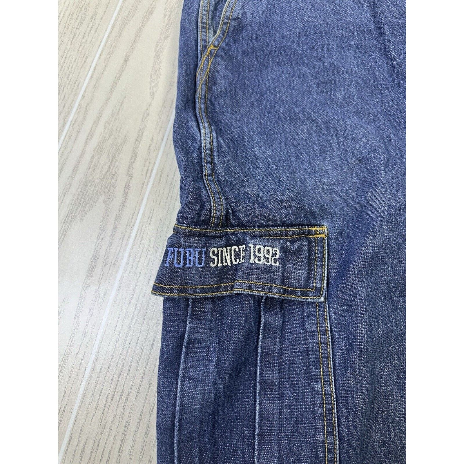 Fubu × Vintage Vintage Y2K FUBU Baggy Jorts Size US 36 / EU 52 - 5 Thumbnail