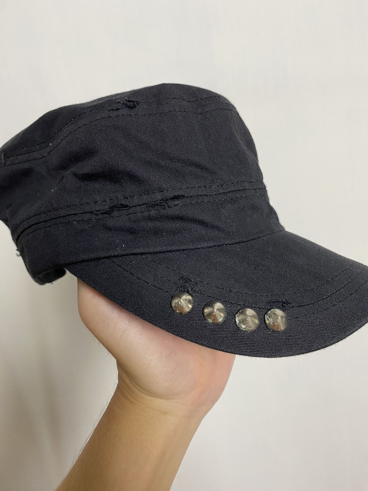 Beauty Beast × Hysteric Glamour × If Six Was Nine Cadet Distressed Skull Hat Size ONE SIZE - 7 Thumbnail