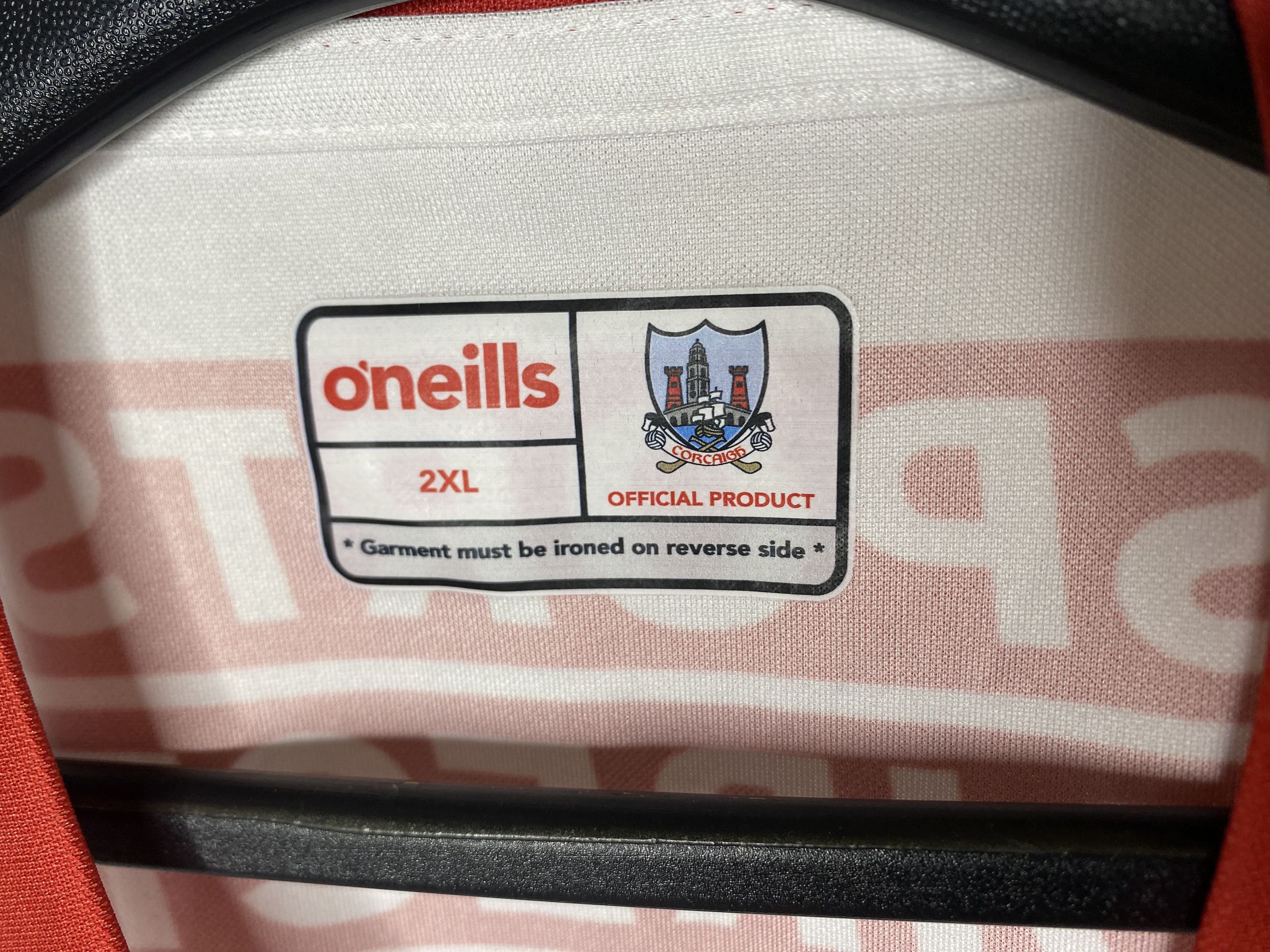 O'Neills CORK GAA 2021-22 AWAY GAELIC FOOTBALL SHIRT JERSEY IRELAND Size US XXL / EU 58 / 5 - 6 Thumbnail