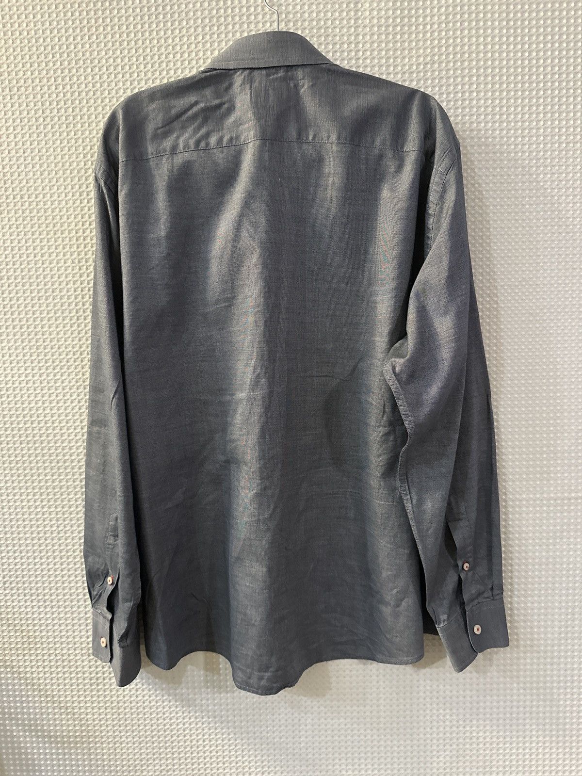 UNTUCKit UNTUCKit Gray Long Sleeve Shirt Size US XL / EU 56 / 4 - 2 Thumbnail