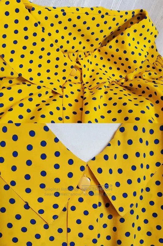 Dior Dior Yellow Polka Dot Long Sleeve Shirt . Size M / US 6-8 / IT 42-44 - 8 Thumbnail