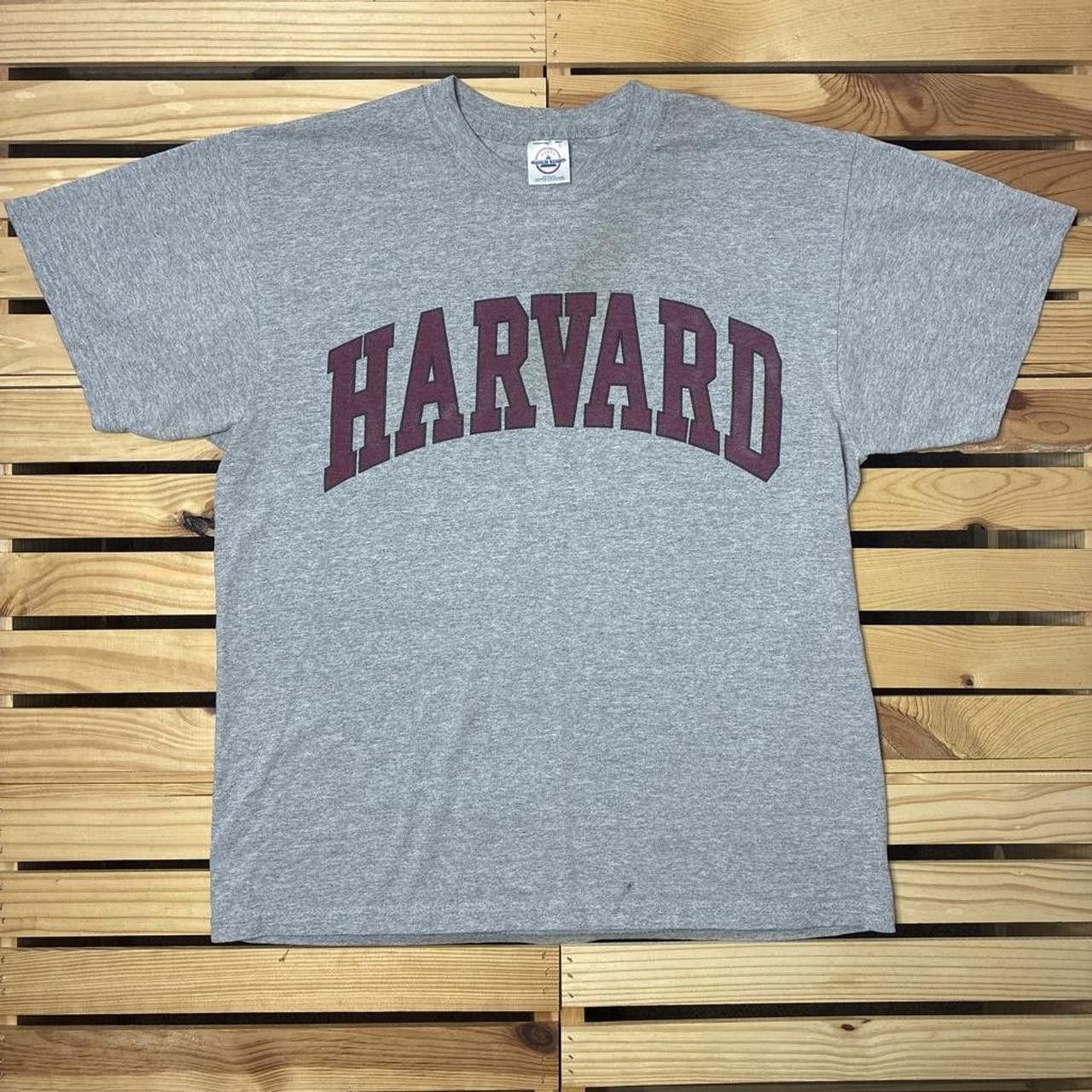 Delta Vintage Harvard University Gray College Tee Size Large | Grailed