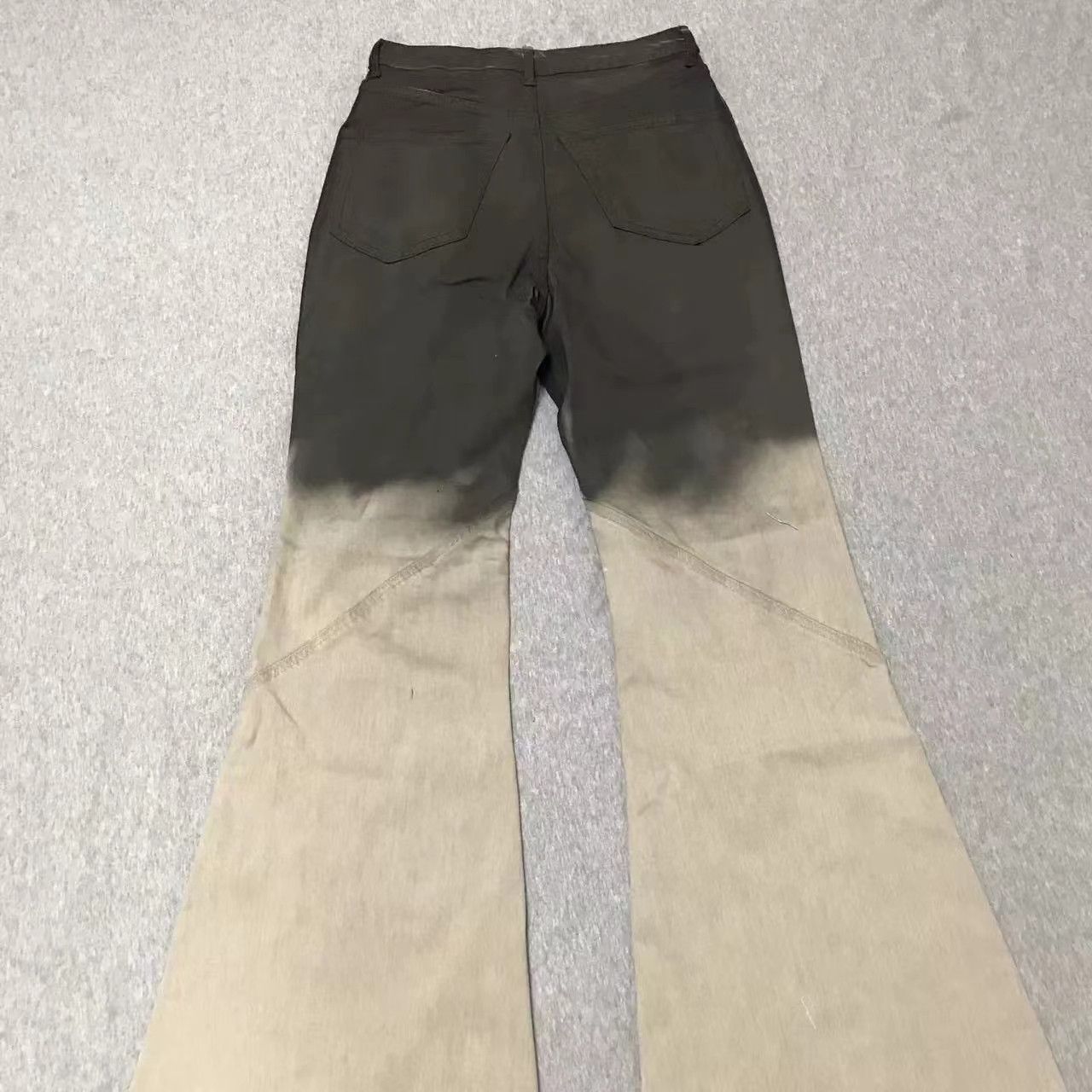 Japanese Brand vintage ombre wash micro-flare jeans Size US 34 / EU 50 - 2 Thumbnail