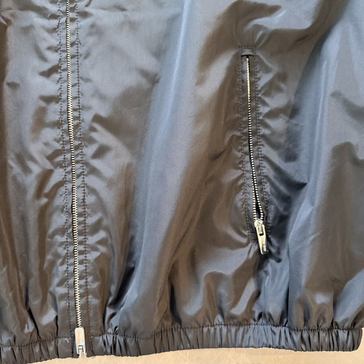 Miu Miu Miumiu logo oversize track jacket 42 Size US L / EU 52-54 / 3 - 2 Thumbnail