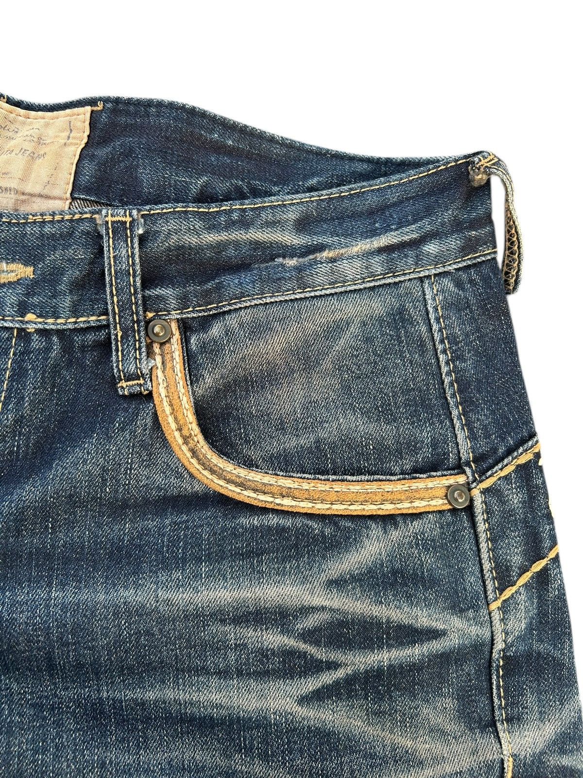 Kapital Buckle Back Lolita Distressed Denim Jeans Size US 34 / EU 50 - 4 Thumbnail