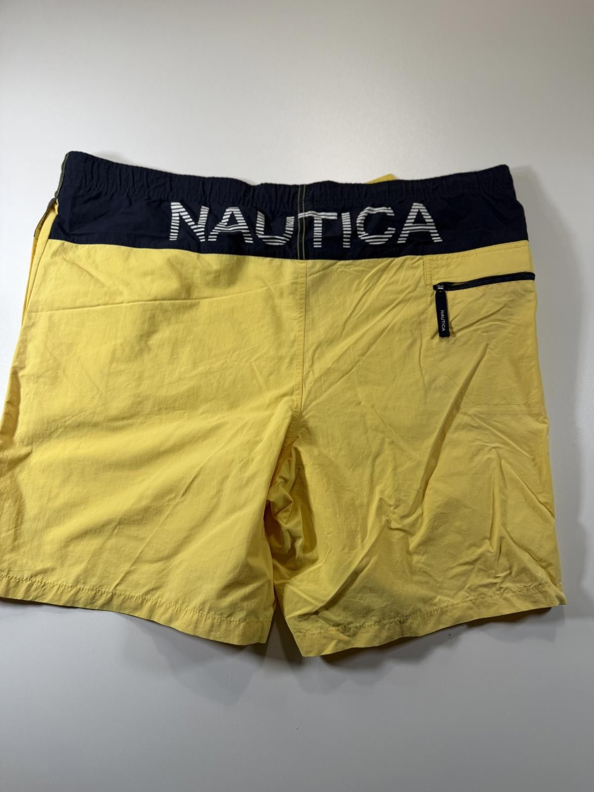 Nautica Nautica Men's Yellow and Navy Swim Shorts M Size US 32 / EU 48 - 10 Thumbnail