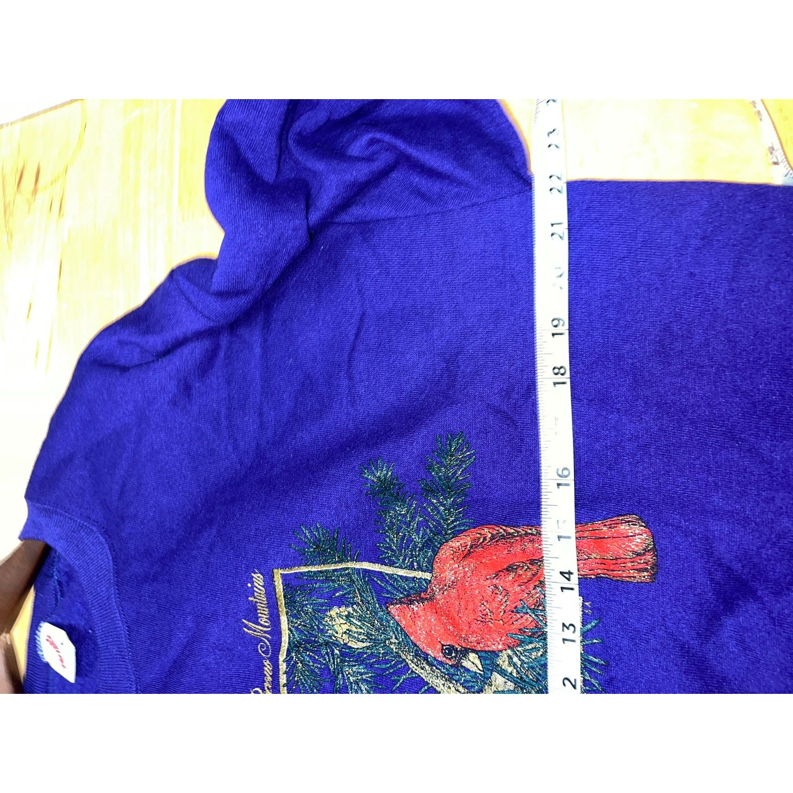Jerzees Vintage Pocono Mountains Sweatshirt Cardinal Bird Large 90s Size US L / EU 52-54 / 3 - 13 Thumbnail